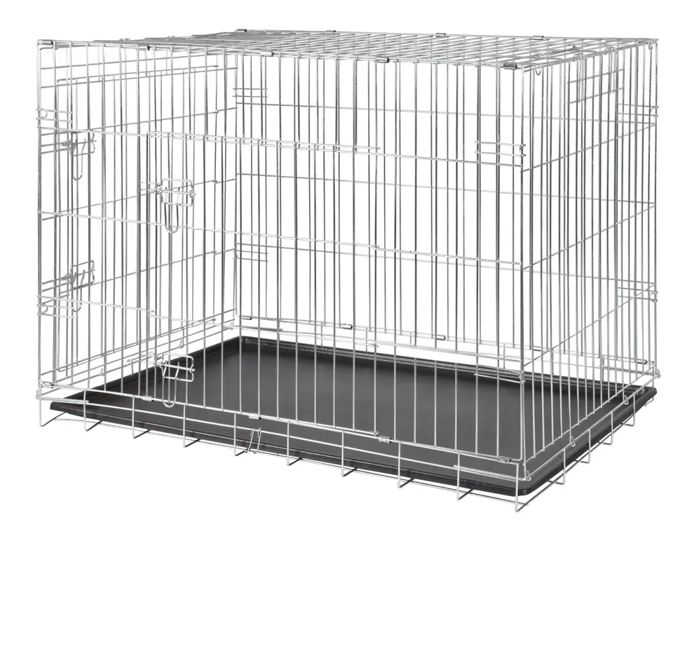 trixie-home-hundebox-3925-109x79x71-cm-faltbar-mit-2-t-ren-verzinkt image 1