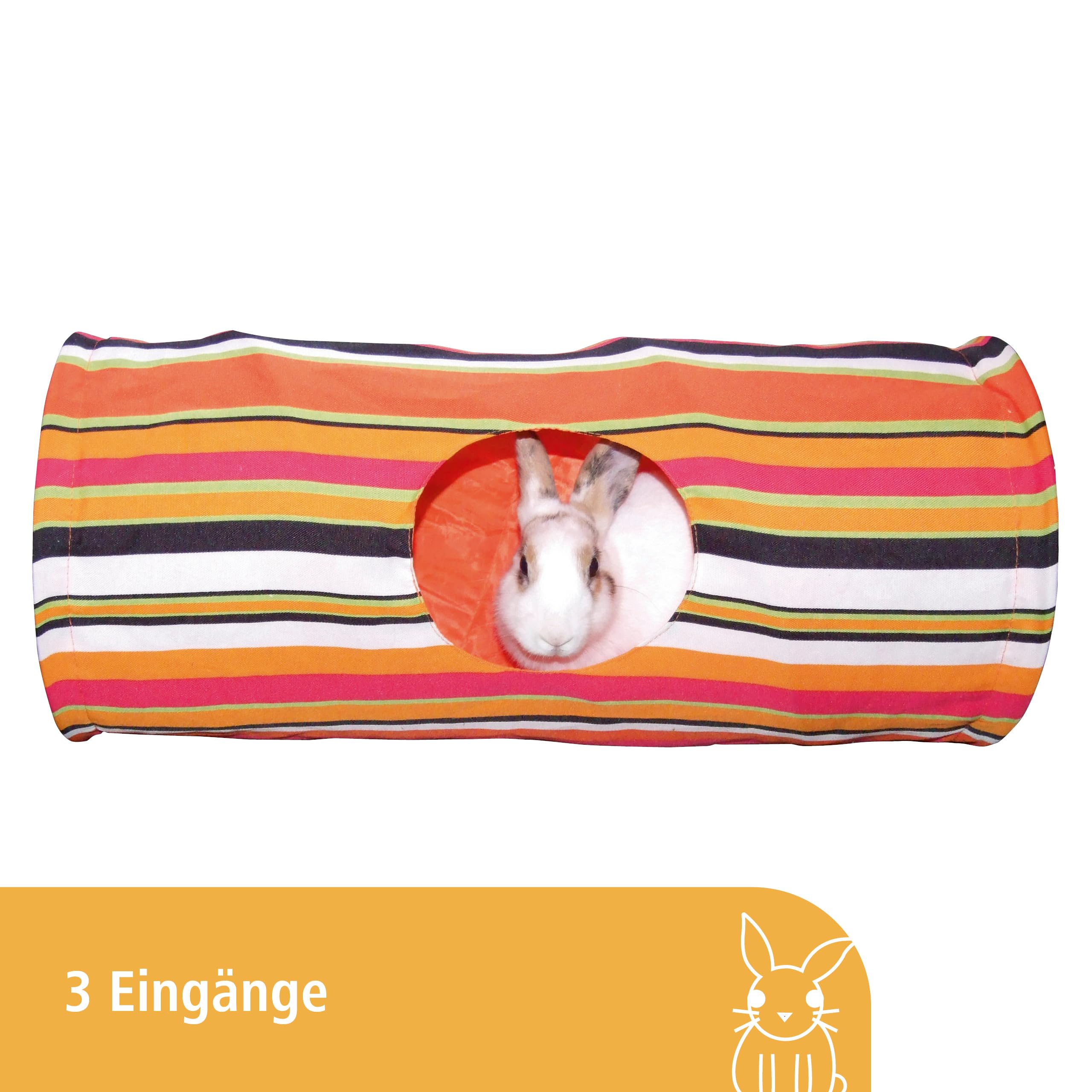kerbl-pet-rascheltunnel-spieltunnel-orange-60-cm-25-cm-nylon image 4