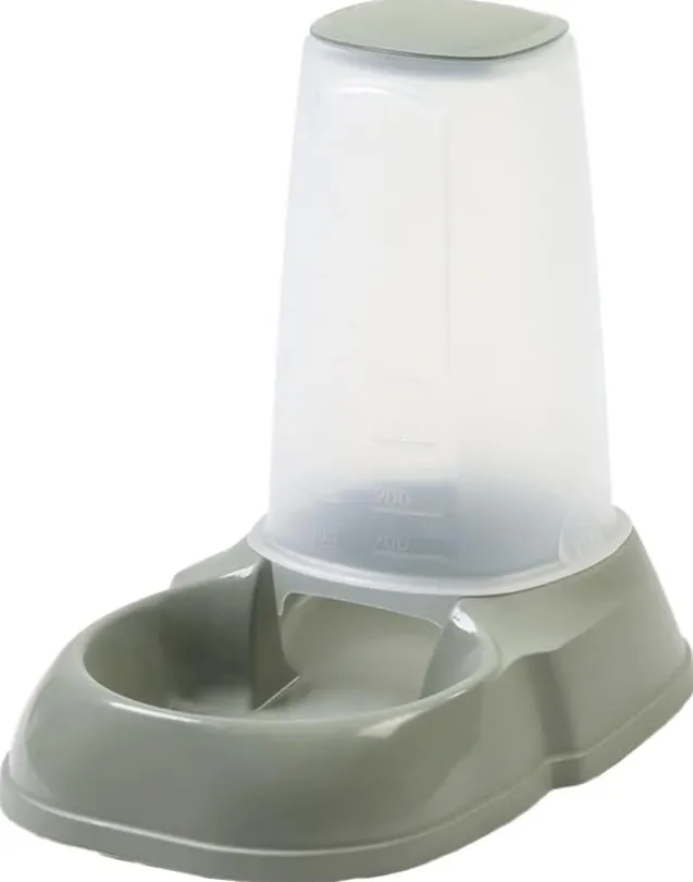 kerbl-pet-futterspender-maya-1-5-l-graugr-n-f-r-bis-zu-700-g-trockenfutter image 1