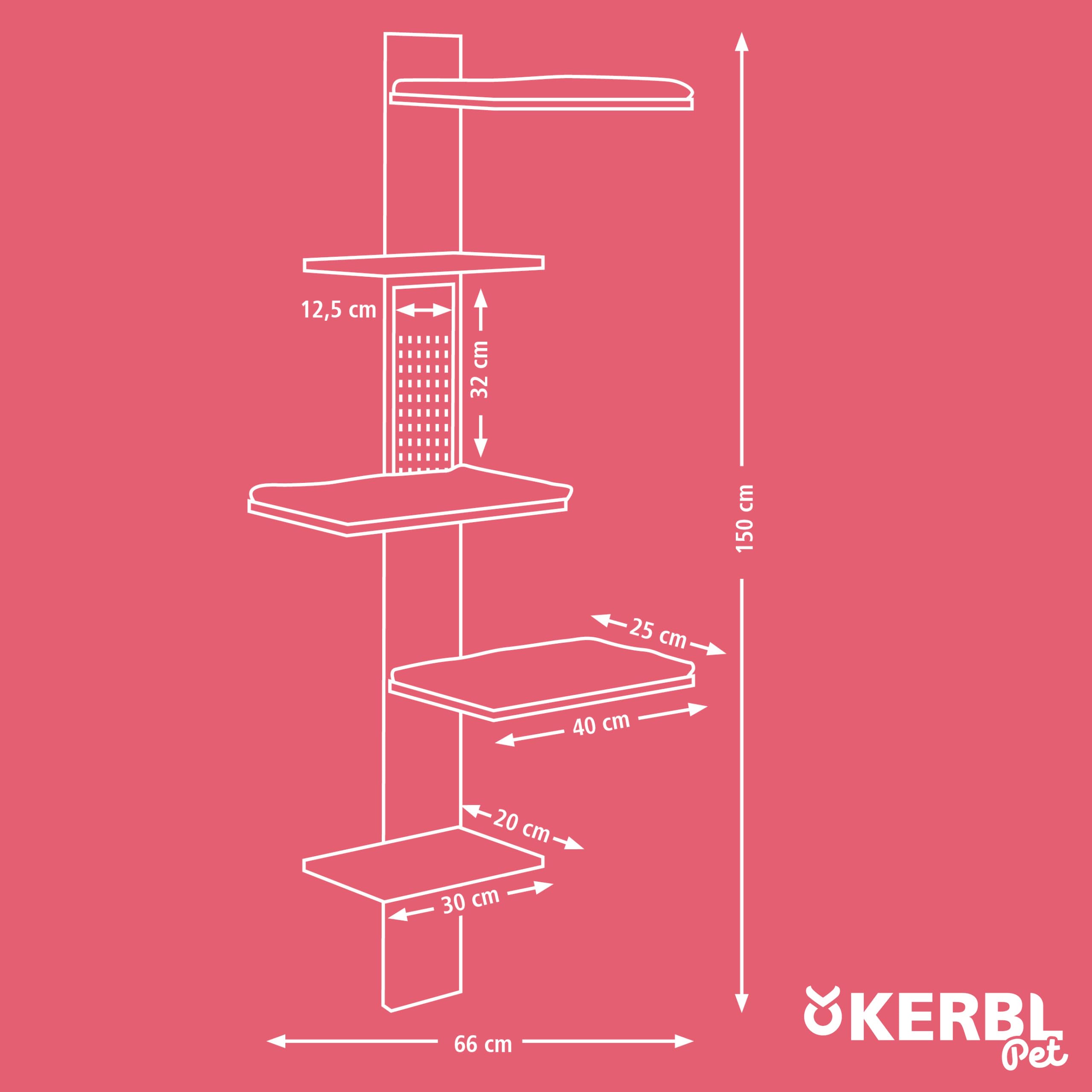 kerbl-pet-wandkratzbaum-timber-150-cm-massivholz-mit-sisalbrett-f-r-katzen-bis-4 image 6
