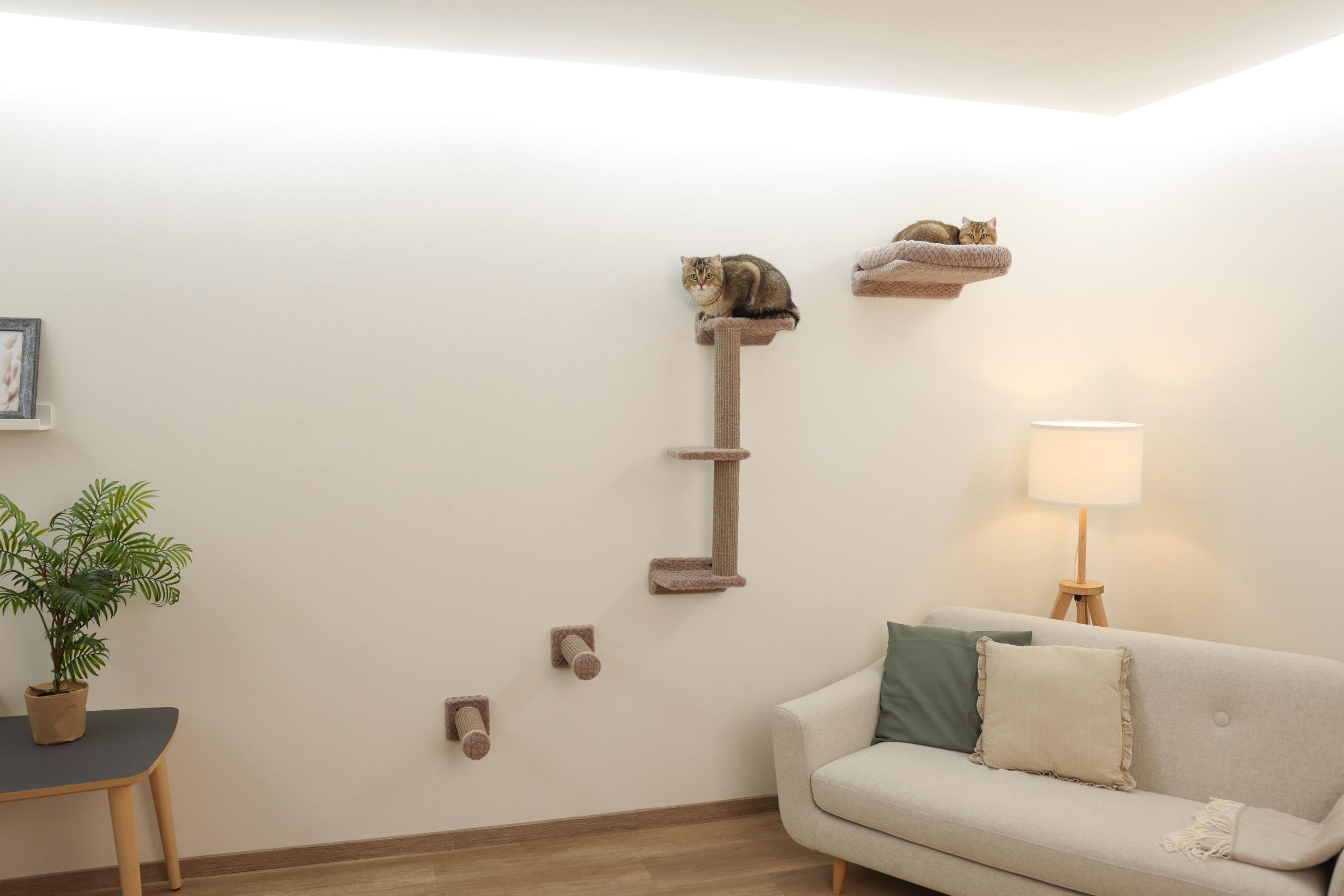 kerbl-pet-monte-alpi-kletterwand-wandkratzbaum-8-teilig-taupe-bis-10-kg image 8