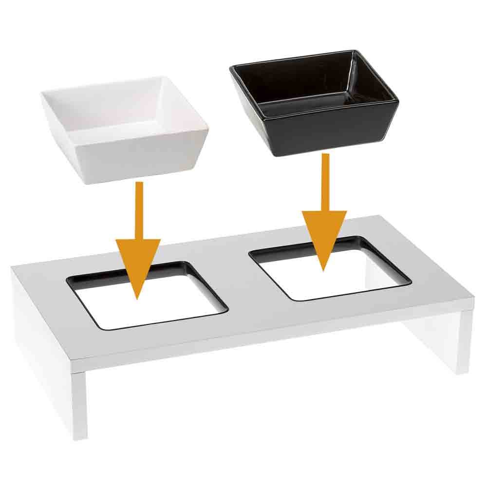ferplast-maki-01-futterstation-holz-mit-2-keramikschalen-0-5-l image 6