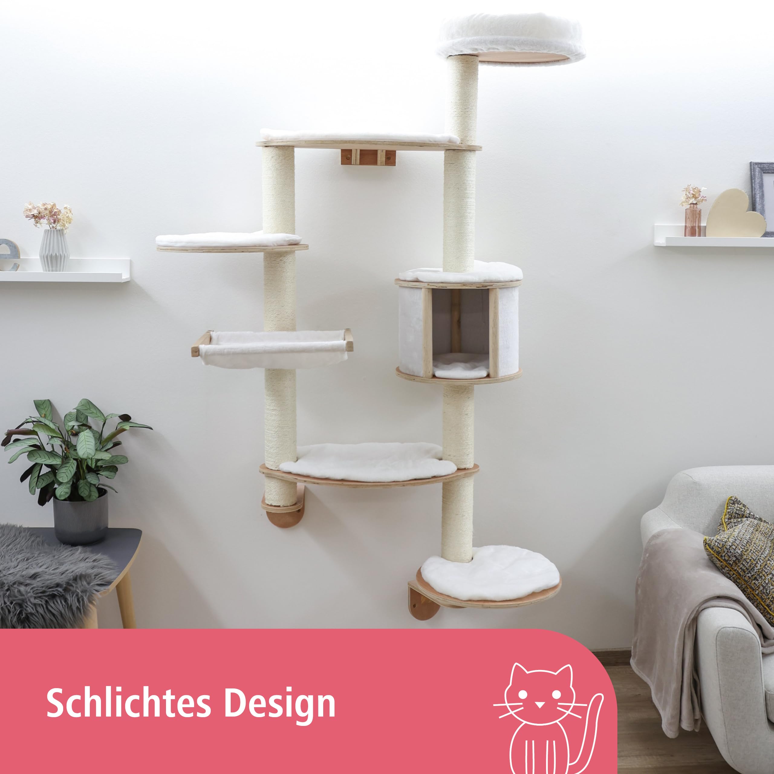 kerbl-pet-wandkratzbaum-dolomit-xl-wei-70x45x185-cm image 2