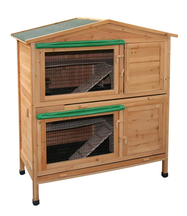 kerbl-pet-nagerhaus-appartement-118x61x130-cm-holz-2-etagen-mit-wanne image 1