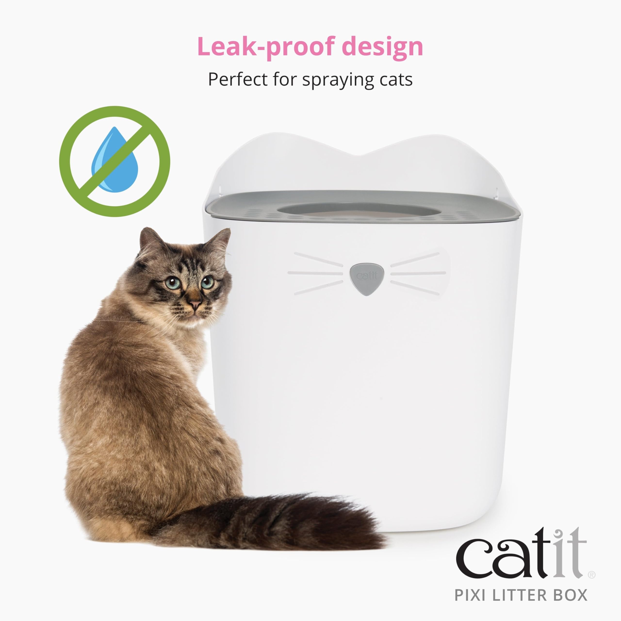 catit-pixi-katzentoilette-top-entry-grau image 6