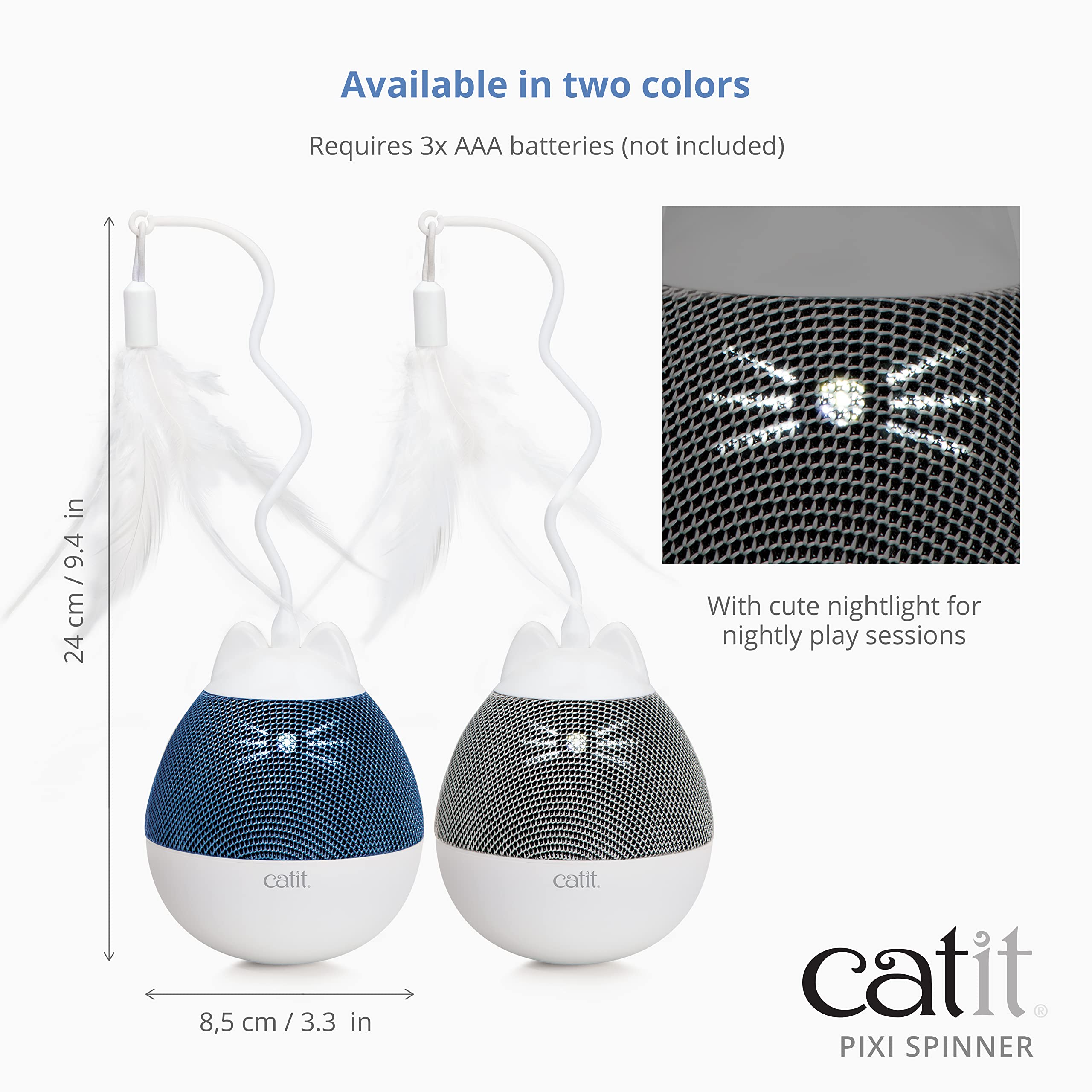 catit-pixi-spinner-leckerli-spender-interaktives-katzenspielzeug-wei-grau image 5