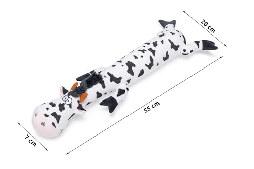 karlie-funny-kuh-hundespielzeug-pl-sch-schwarz-wei-55x20x7-cm image 4