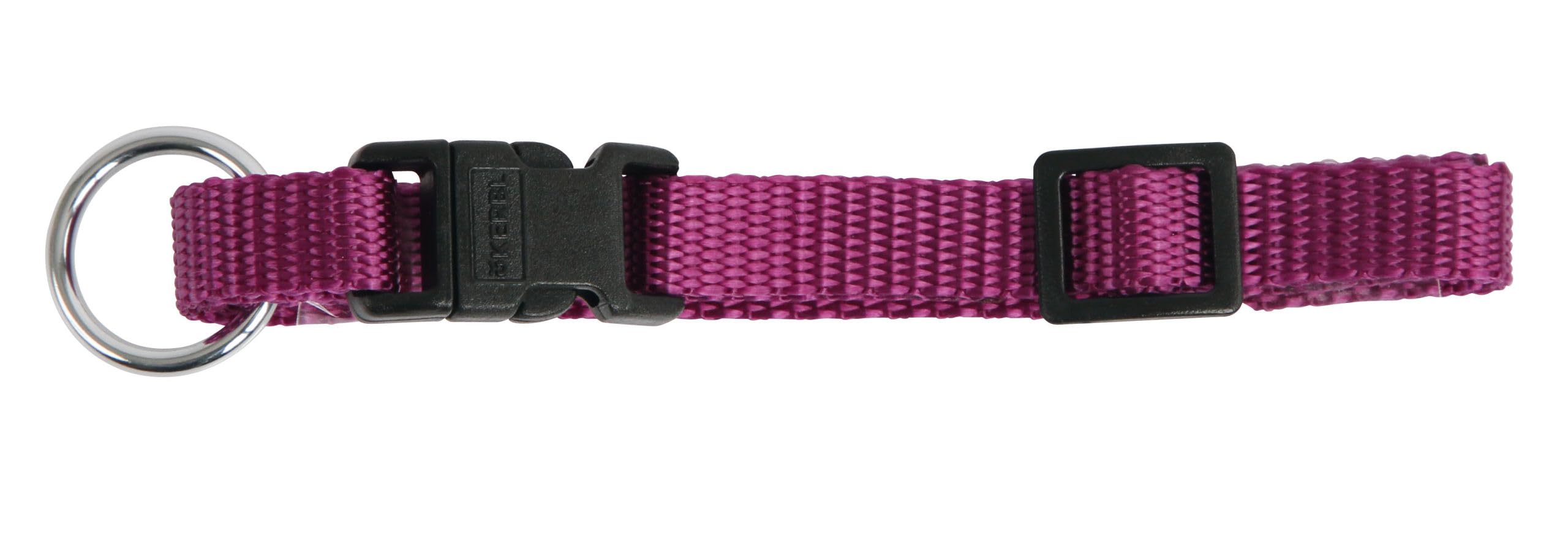 kerbl-pet-hundehalsband-miami-lila-25-mm-45-65-cm-verstellbares-nylonhalsband image 2