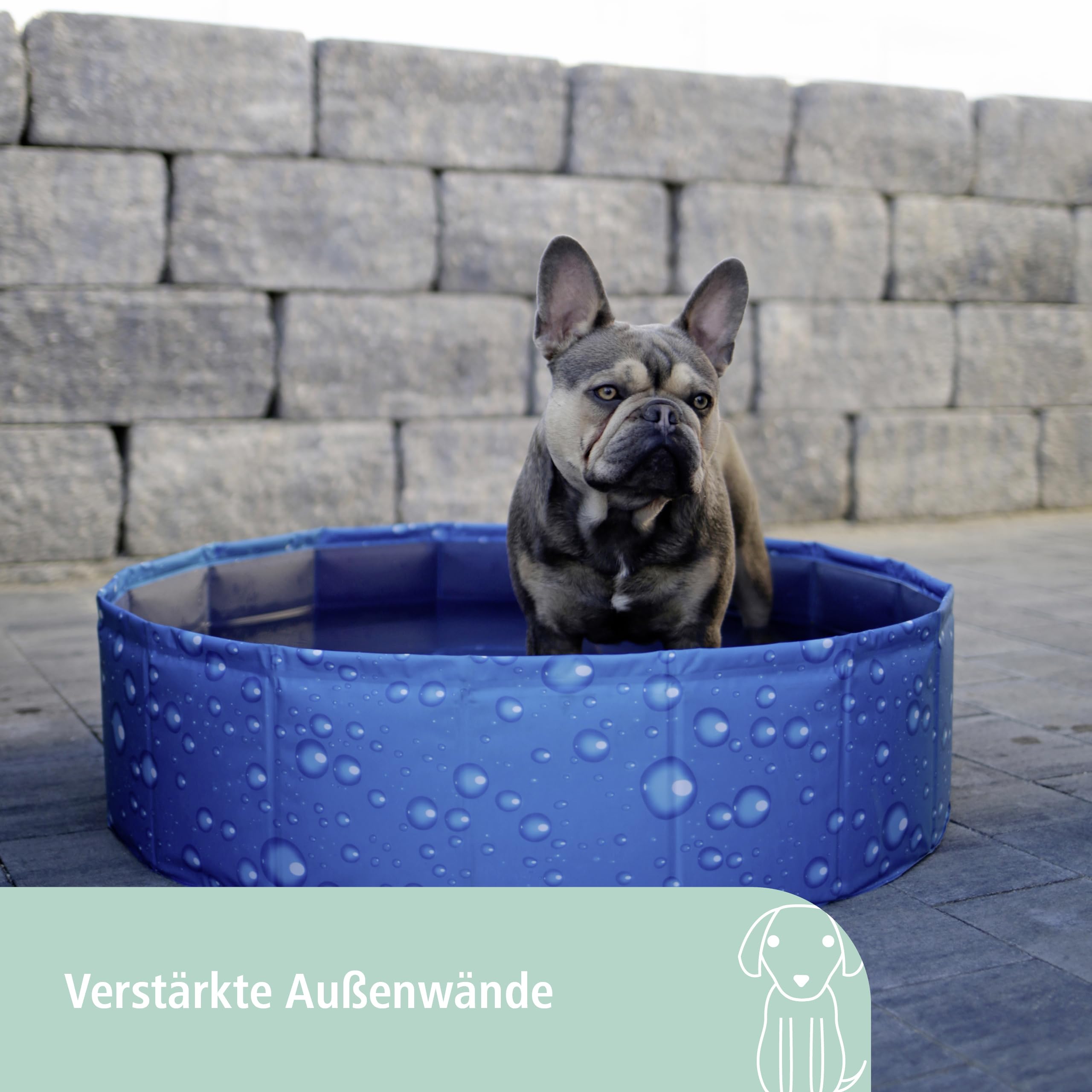 kerbl-pet-hundepool-bubble-planschbecken-faltbar-ohne-aufpumpen image 2