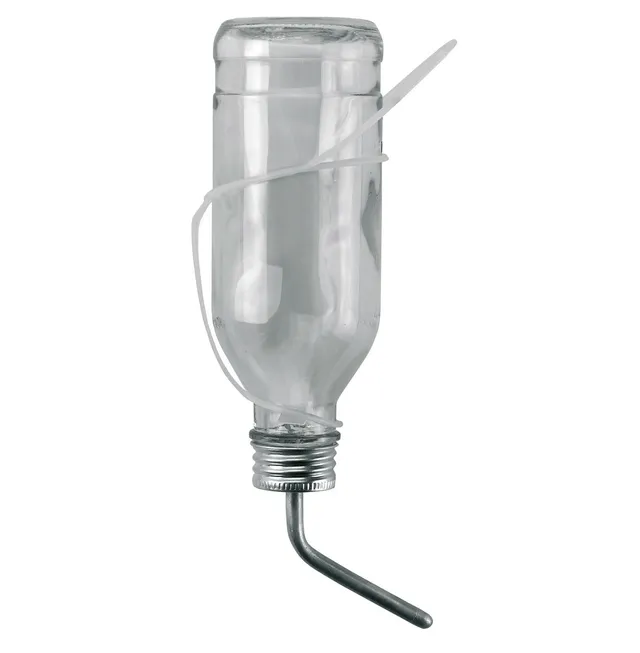 kerbl-pet-trinkflasche-f-r-kaninchen-500-ml-aus-glas-mit-alur-hrchen image 1