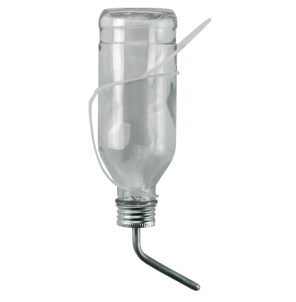 kerbl-pet-trinkflasche-f-r-kaninchen-500-ml-aus-glas-mit-alur-hrchen image 1