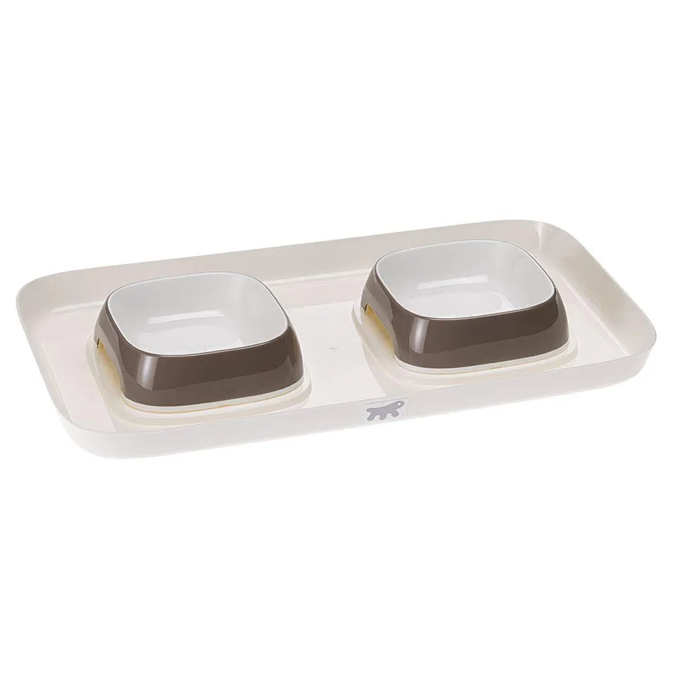 ferplast-glam-tray-futternapf-400-ml-grau-40x23x4-5-cm image 1