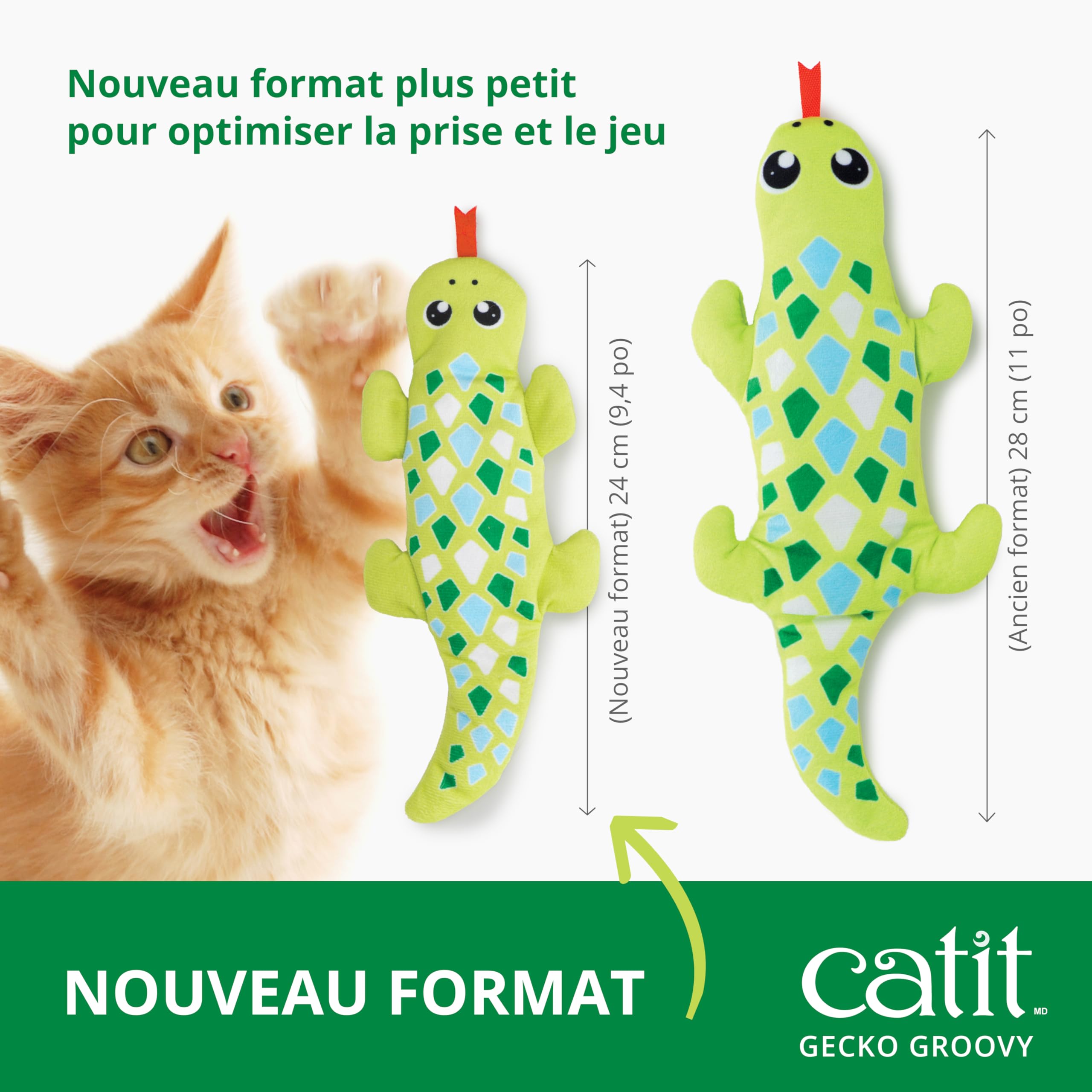 catit-groovy-mini-gecko-green-bewegliches-katzenspielzeug-mit-katzenminze-usb-c image 3