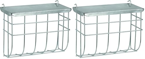 kerbl-pet-heuraufe-25-x-9-x-17-cm-verzinktes-metall-mit-deckel-zum-einh-ngen image 7