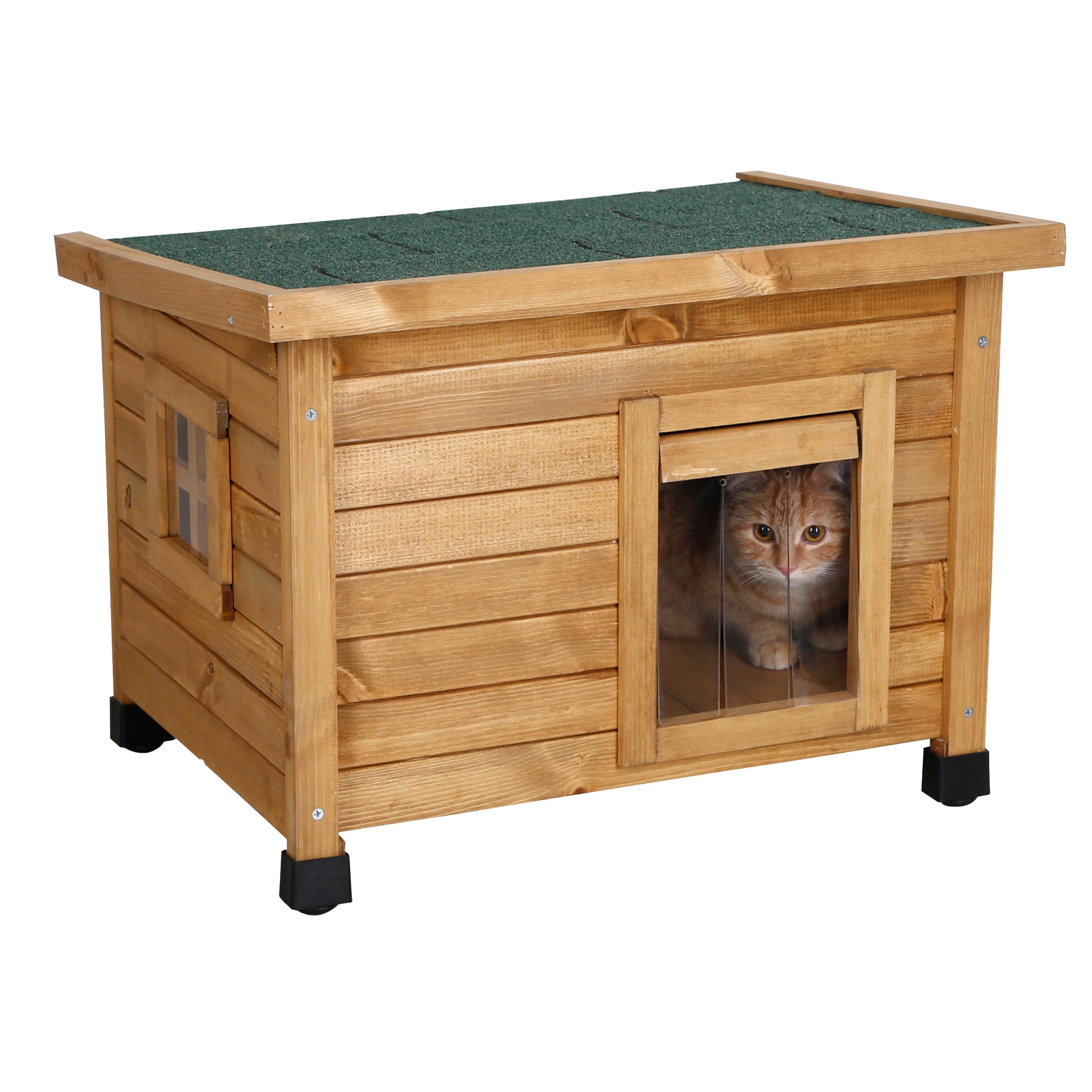 kerbl-pet-katzenhaus-rustica-grau-wei-57x45x42-cm-vollholz-mit-schwingt-r image 8