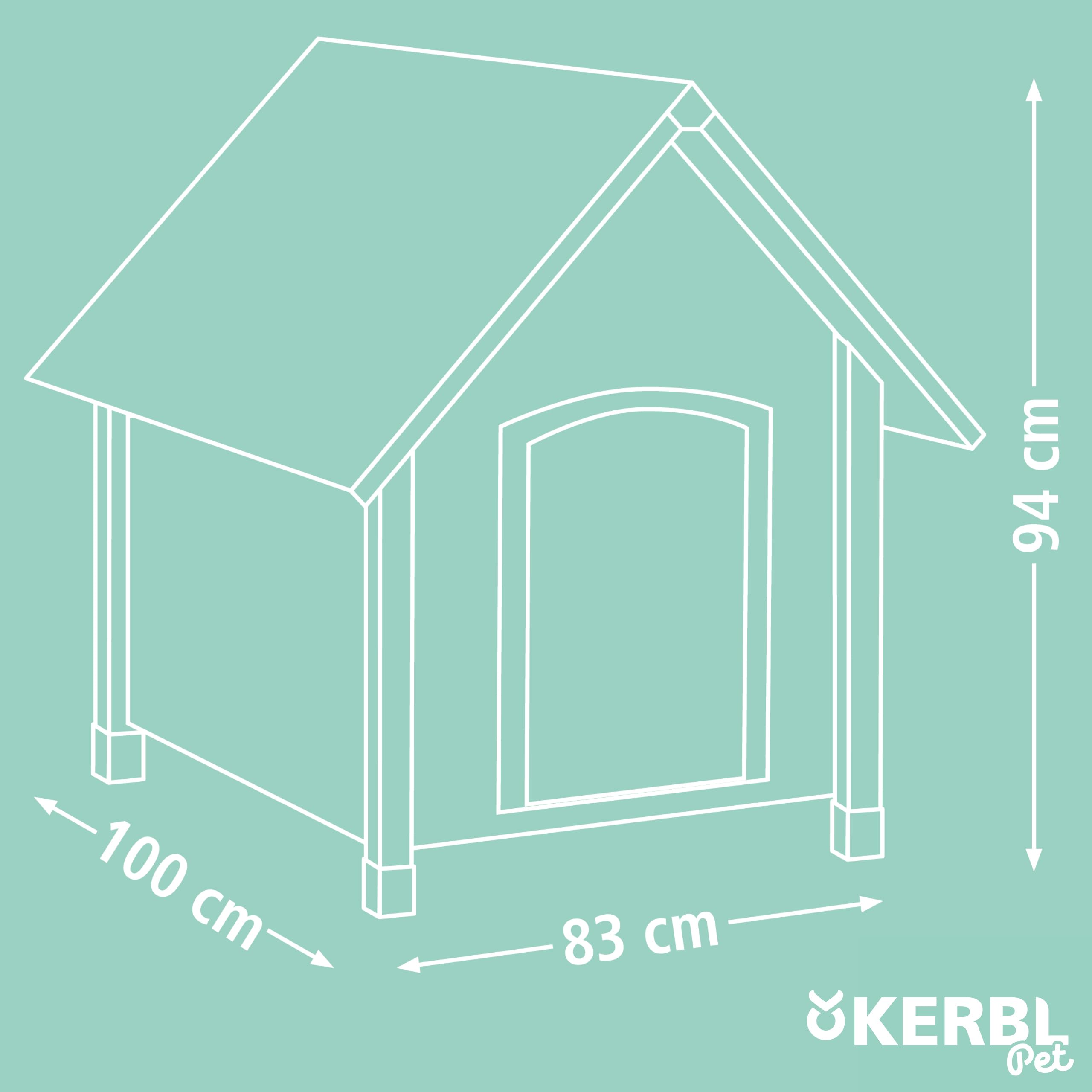 kerbl-pet-4-seasons-isolierte-hundeh-tte-holz-100x83x94-cm-mit-bitumendach image 6