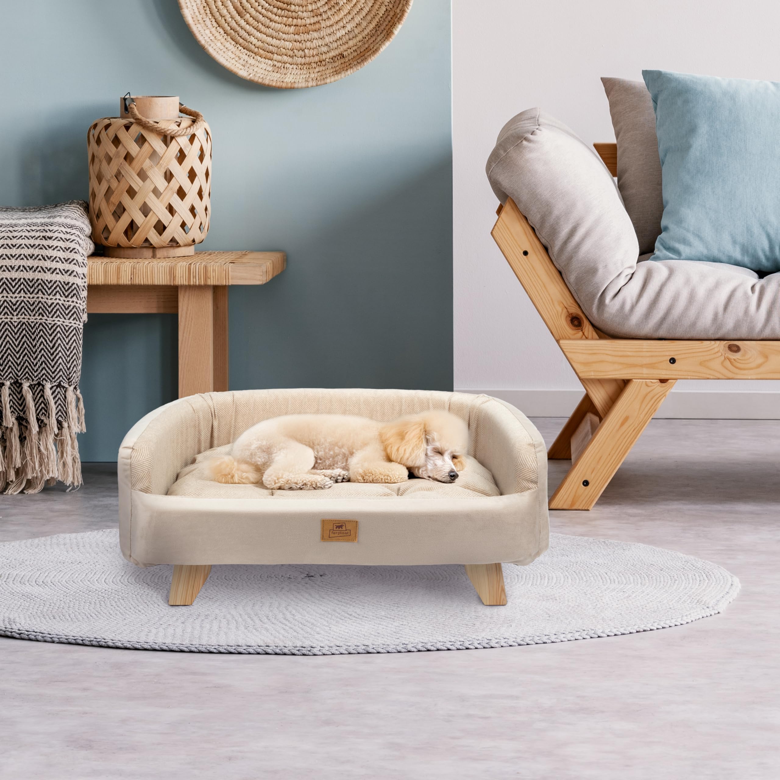 ferplast-hundebett-katzenbett-aus-fsc-zertifiziertem-holz-mit-weichem-kissen-62- image 2
