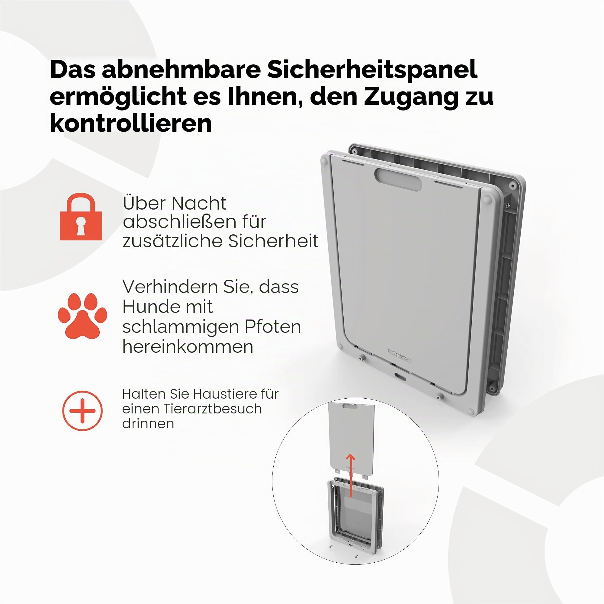 kerbl-dog-mate-215-verschlie-bare-hundeklappe-f-r-mittelgro-e-hunde-wei image 3