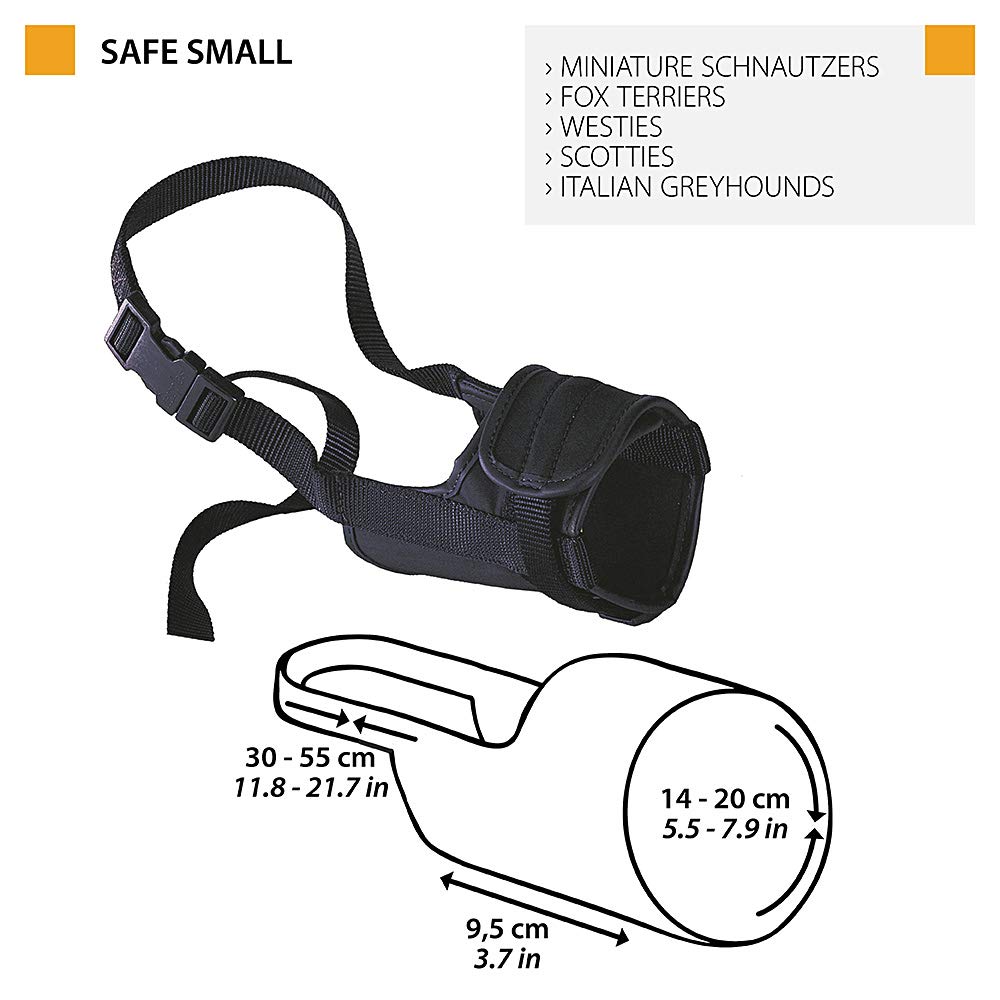ferplast-safe-small-maulkorb-f-r-sehr-kleine-hunde-schwarz-nylon image 2