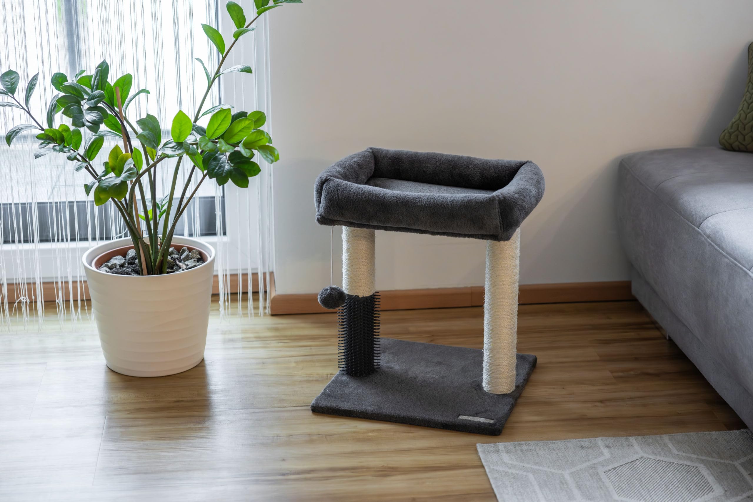 kerbl-pet-kratzbaum-rosi-grau-48-cm-holz-f-r-katzen image 5