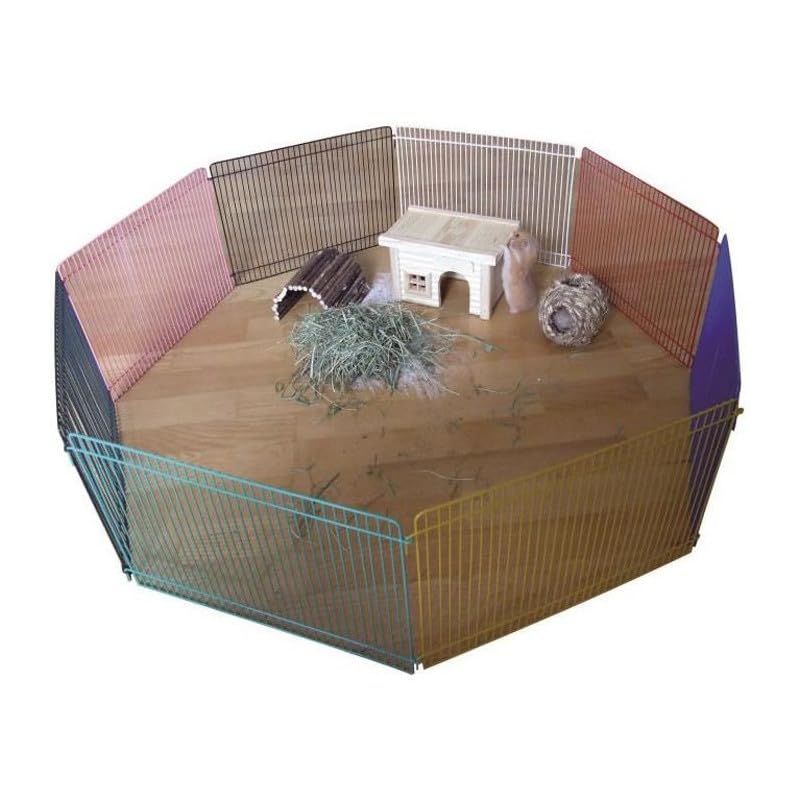 kerbl-pet-freigehege-8-elemente-34x23-cm-bunt-metall-f-r-hamster image 6