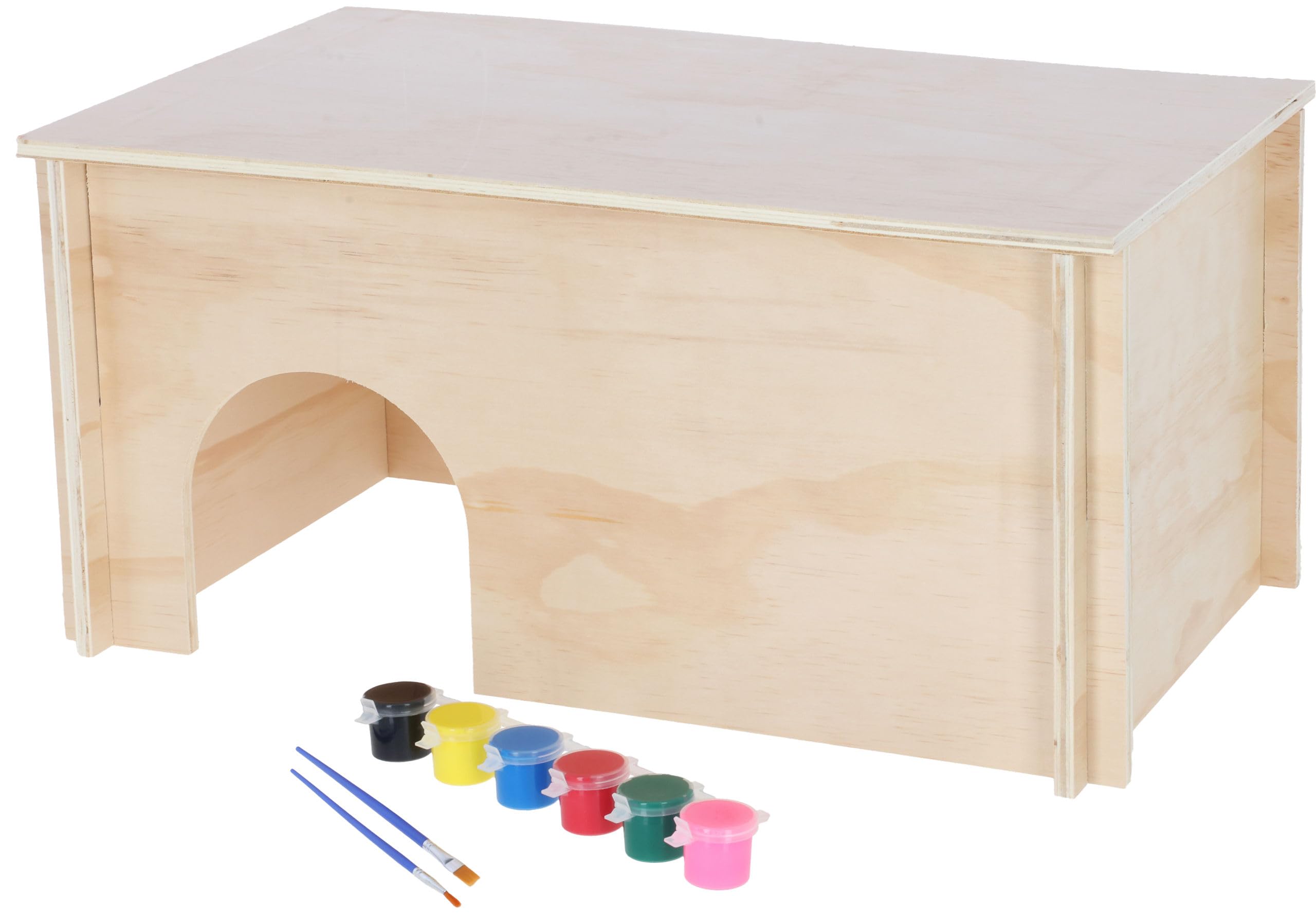 kerbl-pet-nagerhaus-zum-bemalen-50x29x24-cm-bunt-holz image 1