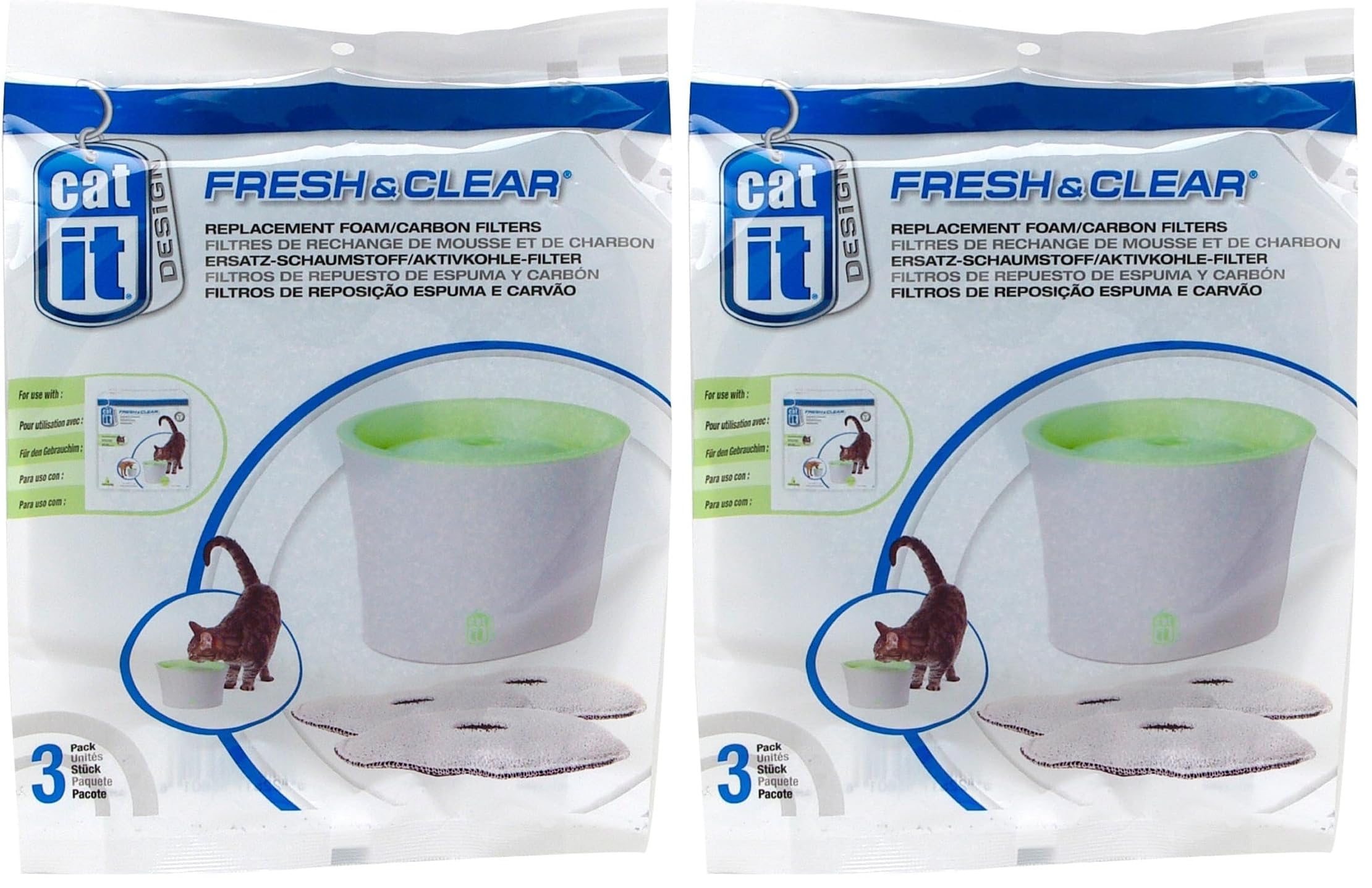catit-ersatzreinigungsfilter-f-r-3l-trinkbrunnen-3er-pack image 2