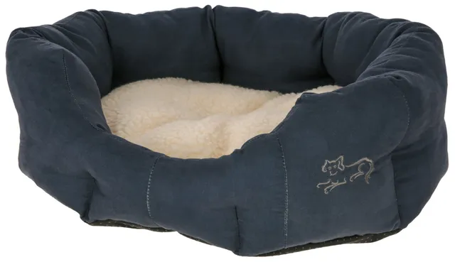kerbl-pet-kuschelbett-angi-45-x-41-cm-blau-h-hle-mit-wendekissen image 1