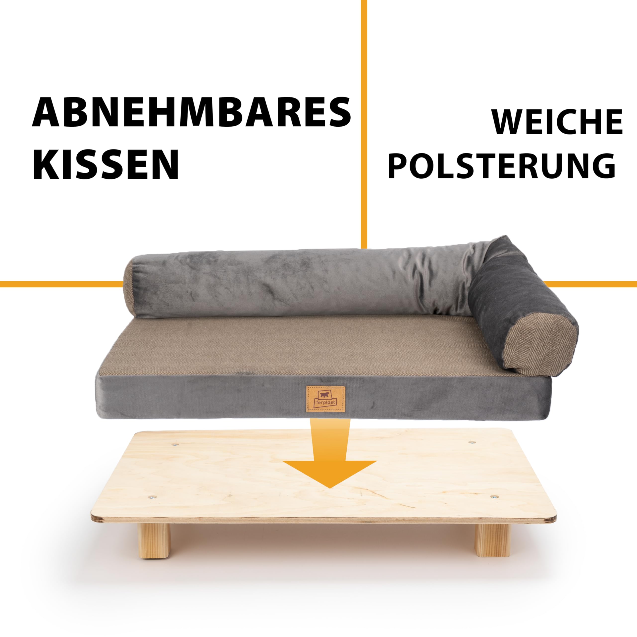 ferplast-hundebett-katzenbett-holz-mit-kissen-63-x-40-x-24-cm image 4