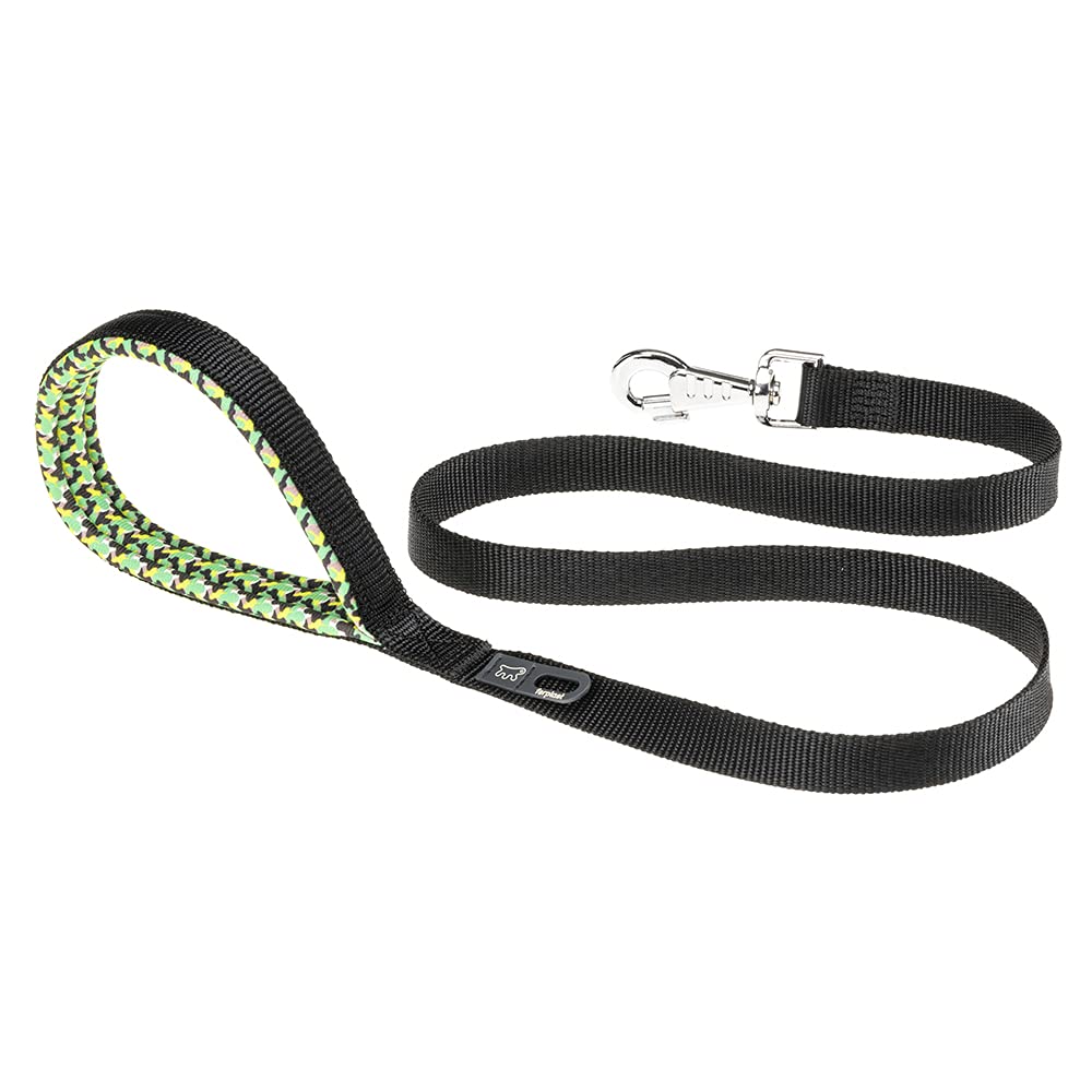 ferplast-daytona-fantasy-hundeleine-120-cm-nylonleine-kleine-hunde-schwarz-gemus image 1
