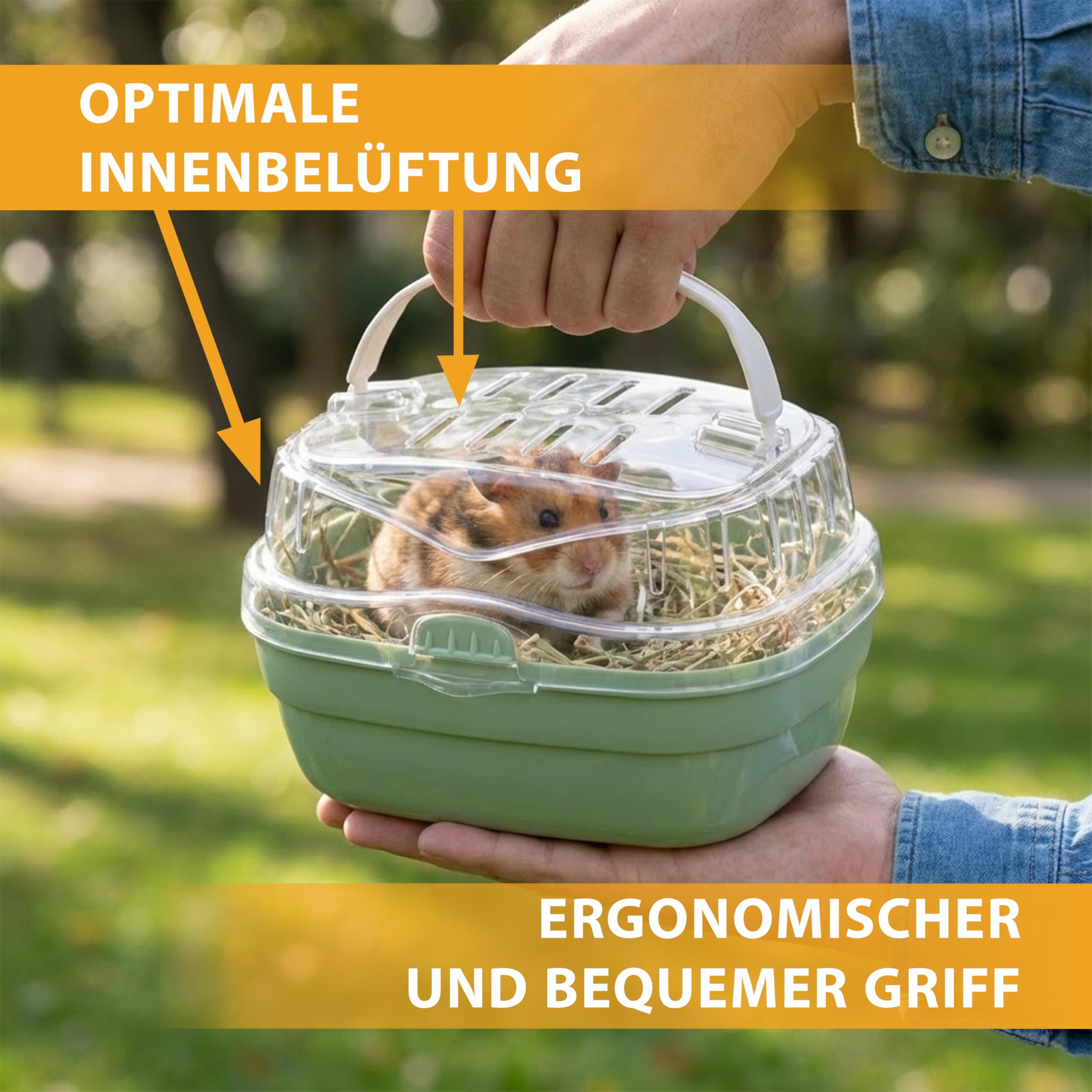 ferplast-aladino-small-transportbox-20-x-16-x-13-5-cm-gr-n-f-r-hamster image 5