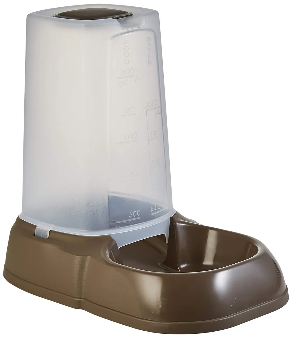 kerbl-pet-futterspender-maya-graugr-n-3-5-l-f-r-1500-g-trockenfutter image 1
