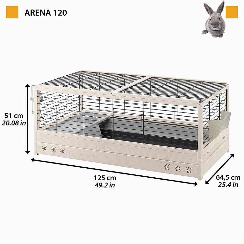 ferplast-arena-120-kaninchenk-fig-aus-fsc-holz-100-x-63-x-h-51-cm-inkl-zubeh-r image 2