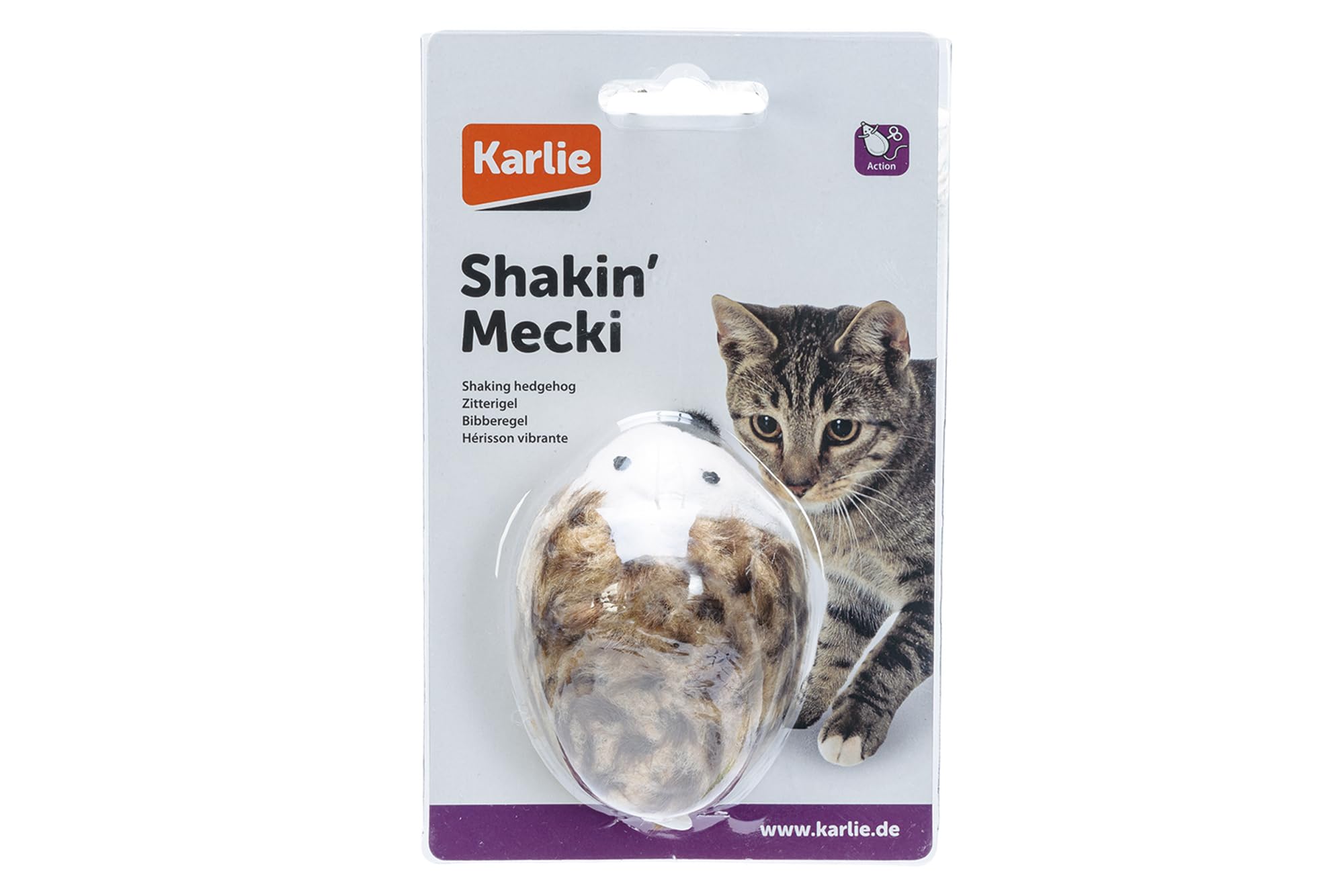 karlie-pl-sch-igel-shakin-mecki-aufziehigel-8-cm-hellbraun image 3