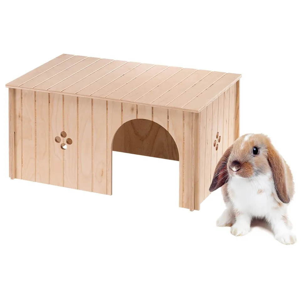 ferplast-sin-maxi-kleintierhaus-xxl-aus-holz-52-x-31-x-h-26-cm image 1