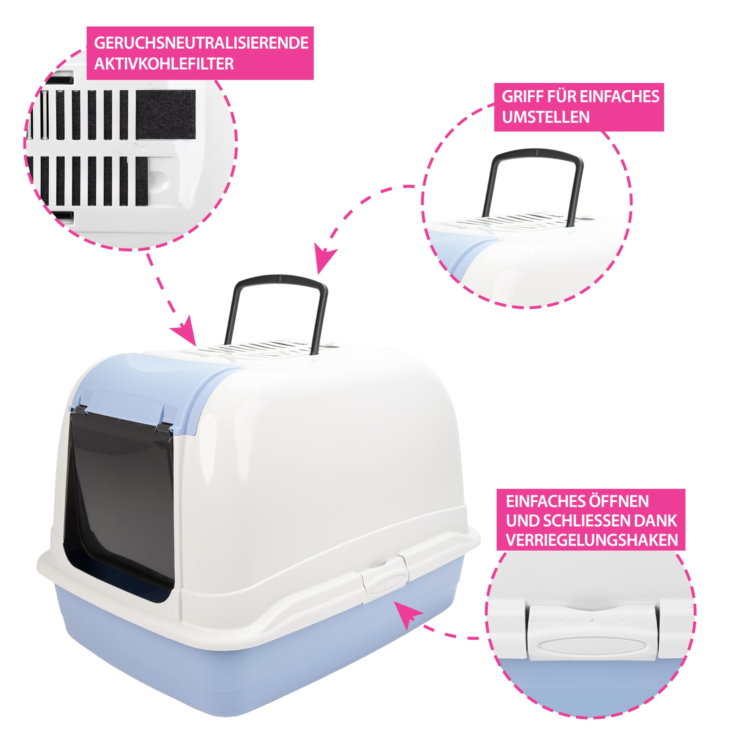 ferplast-maxi-bella-cabrio-geschlossene-katzentoilette-50-x-66-x-h-47-cm-f-r-gro image 5