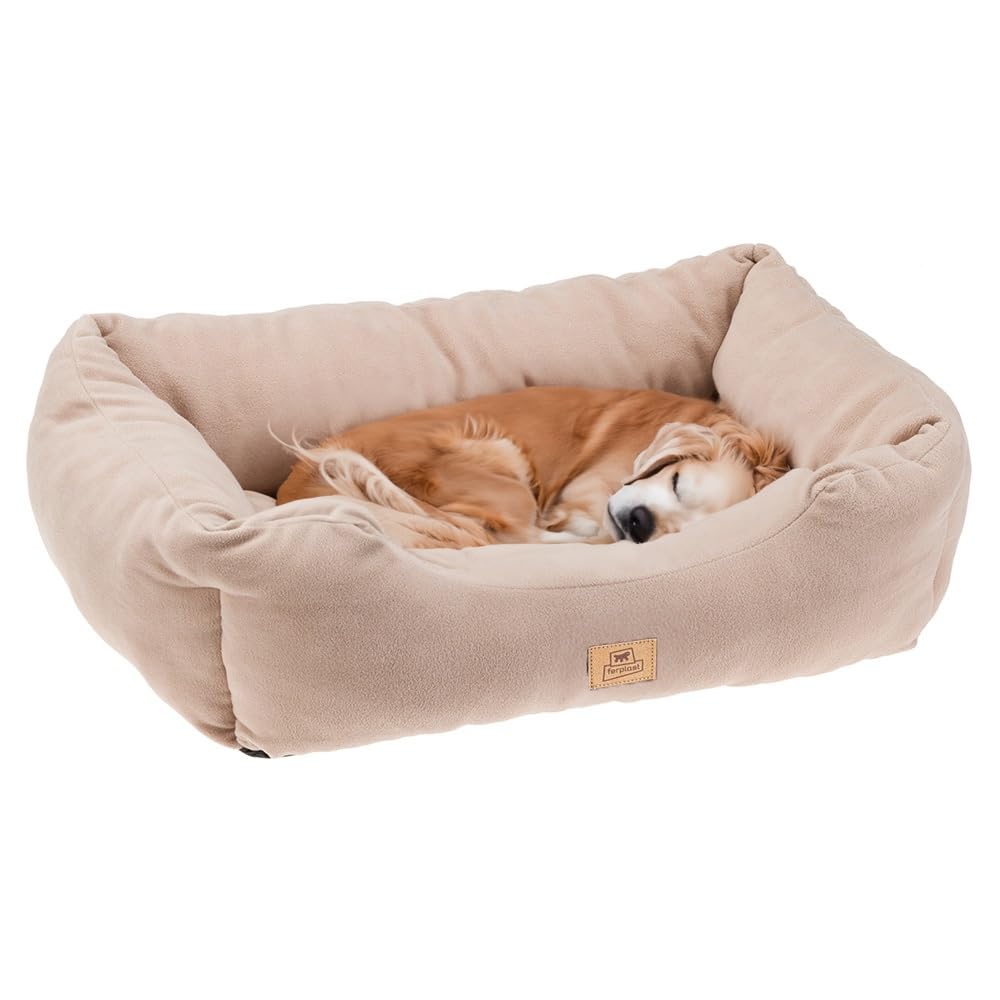 ferplast-coccolo-80-hundesofa-katzenbett-aus-microfleece-beige-78-x-56-x-h-22-cm image 1