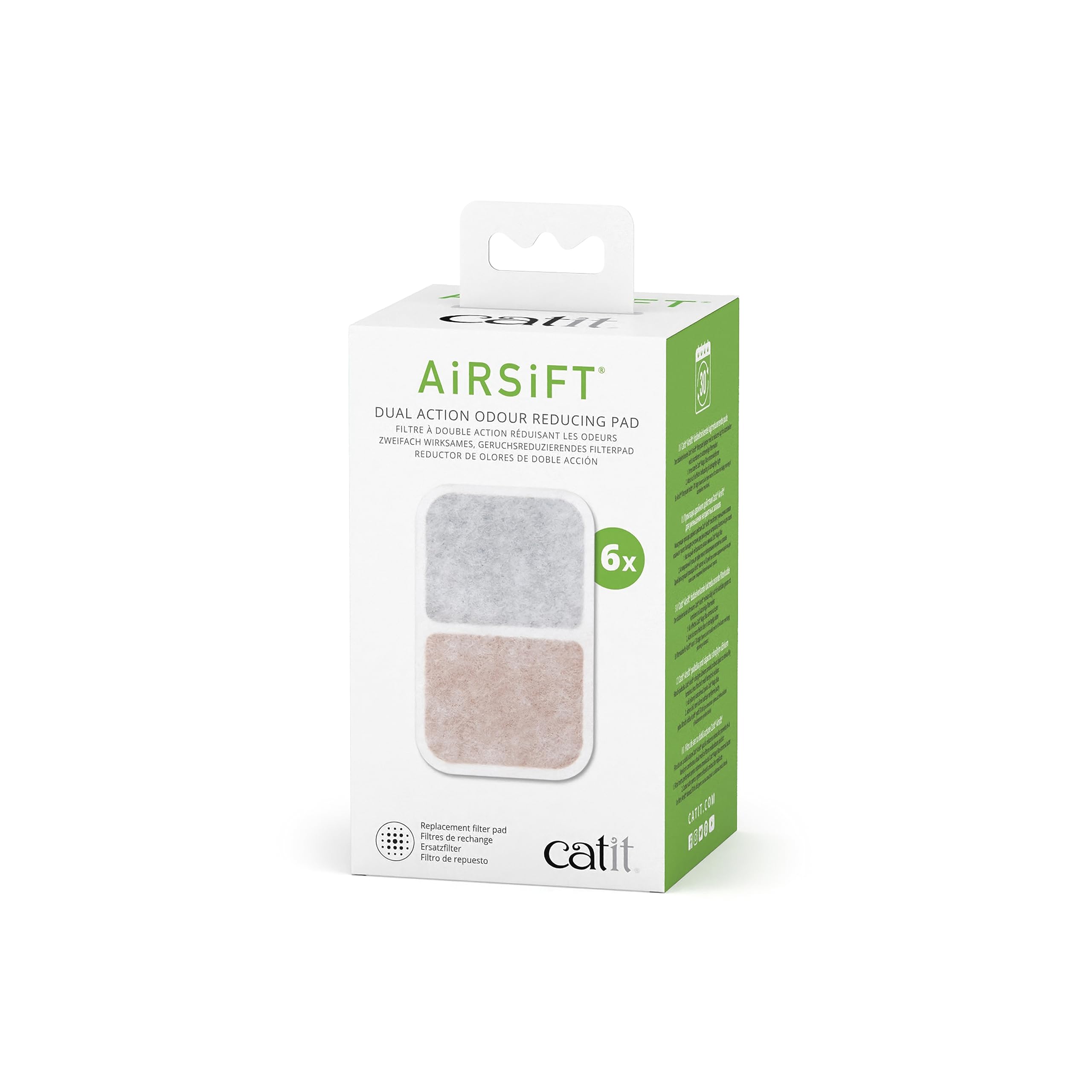 catit-airsift-dual-action-pad-geruchspad-f-r-katzentoilette-6er-pack image 1