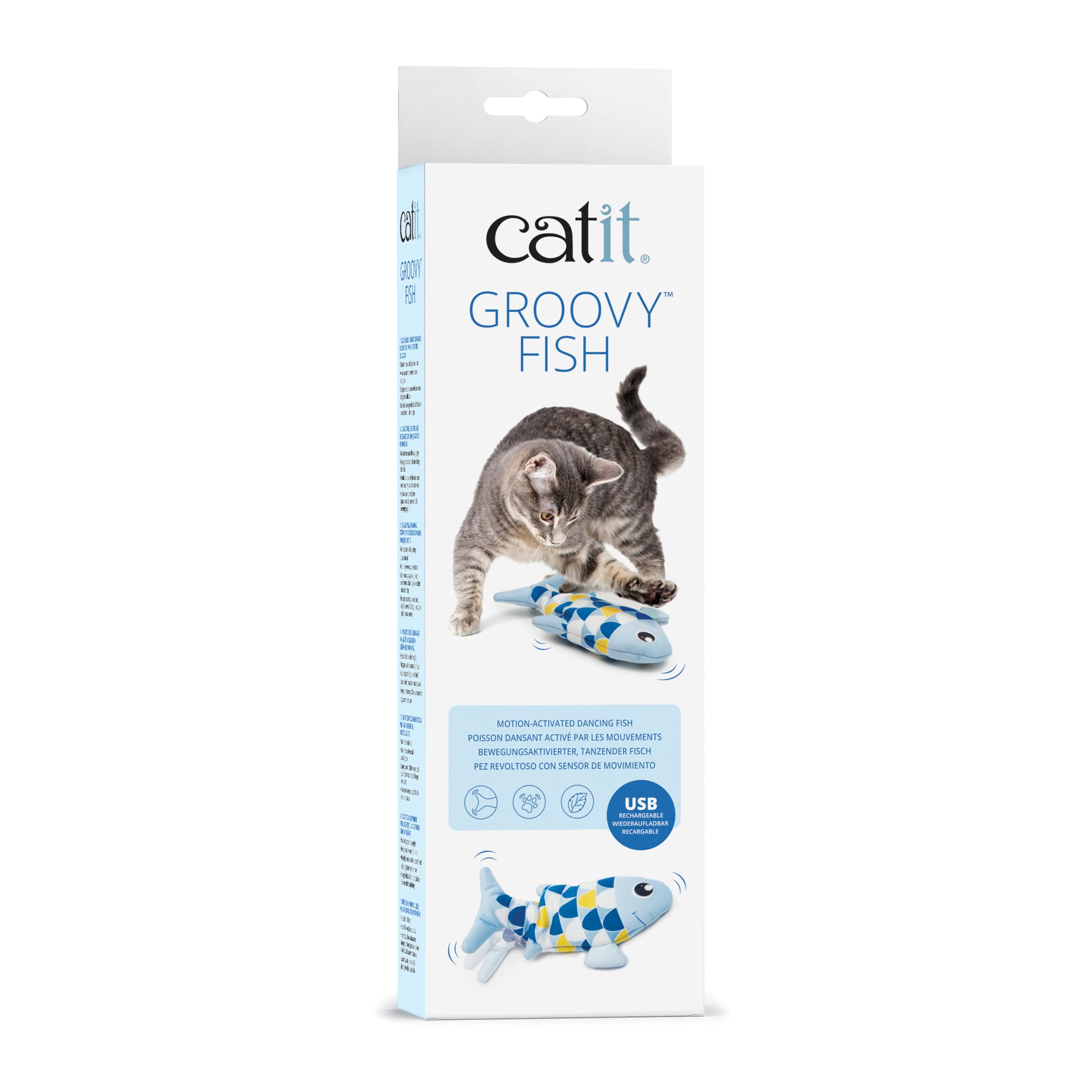 catit-groovy-mini-fish-blue-katzenspielzeug-mit-katzenminze image 1