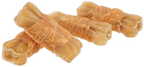 kerbl-pet-rinderhaut-kauknochen-mit-h-hnchenbrust-4-st-ck-120-g-hundesnack image 2