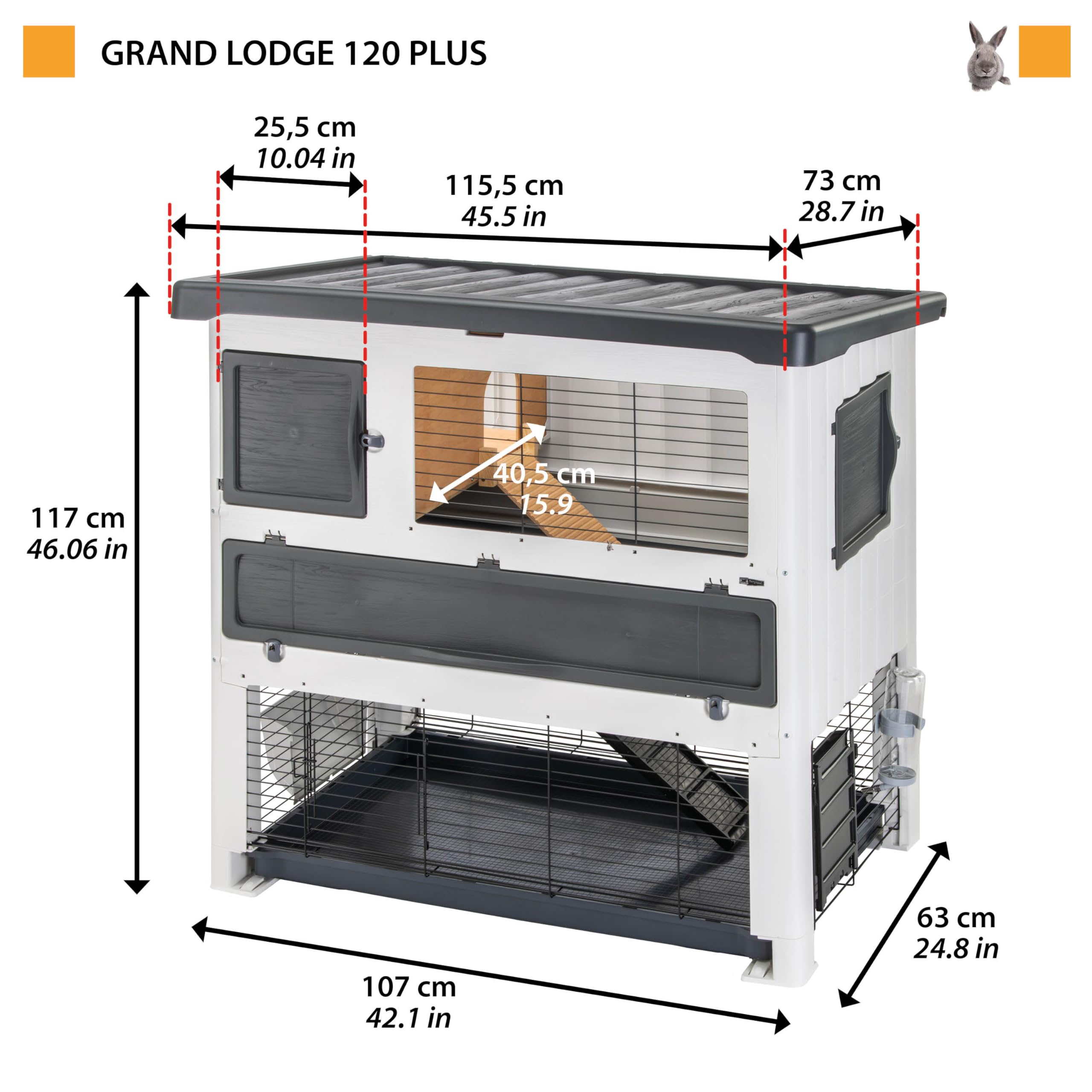 ferplast-grand-lodge-120-plus-kaninchenstall-outdoor-2-etagen-115-5-x-73-x-117-c image 3