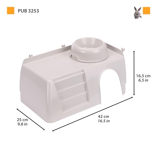 ferplast-pub-3253-kleintierhaus-aus-kunststoff-42-x-25-x-17-cm-h-uschen-f-r-kani image 7