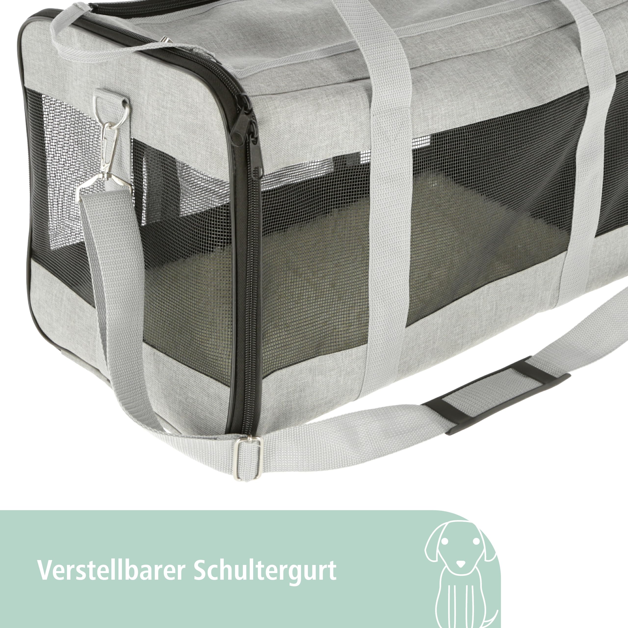 kerbl-pet-tragetasche-casual-grau-41-x-28-x-29-cm-polyester image 5