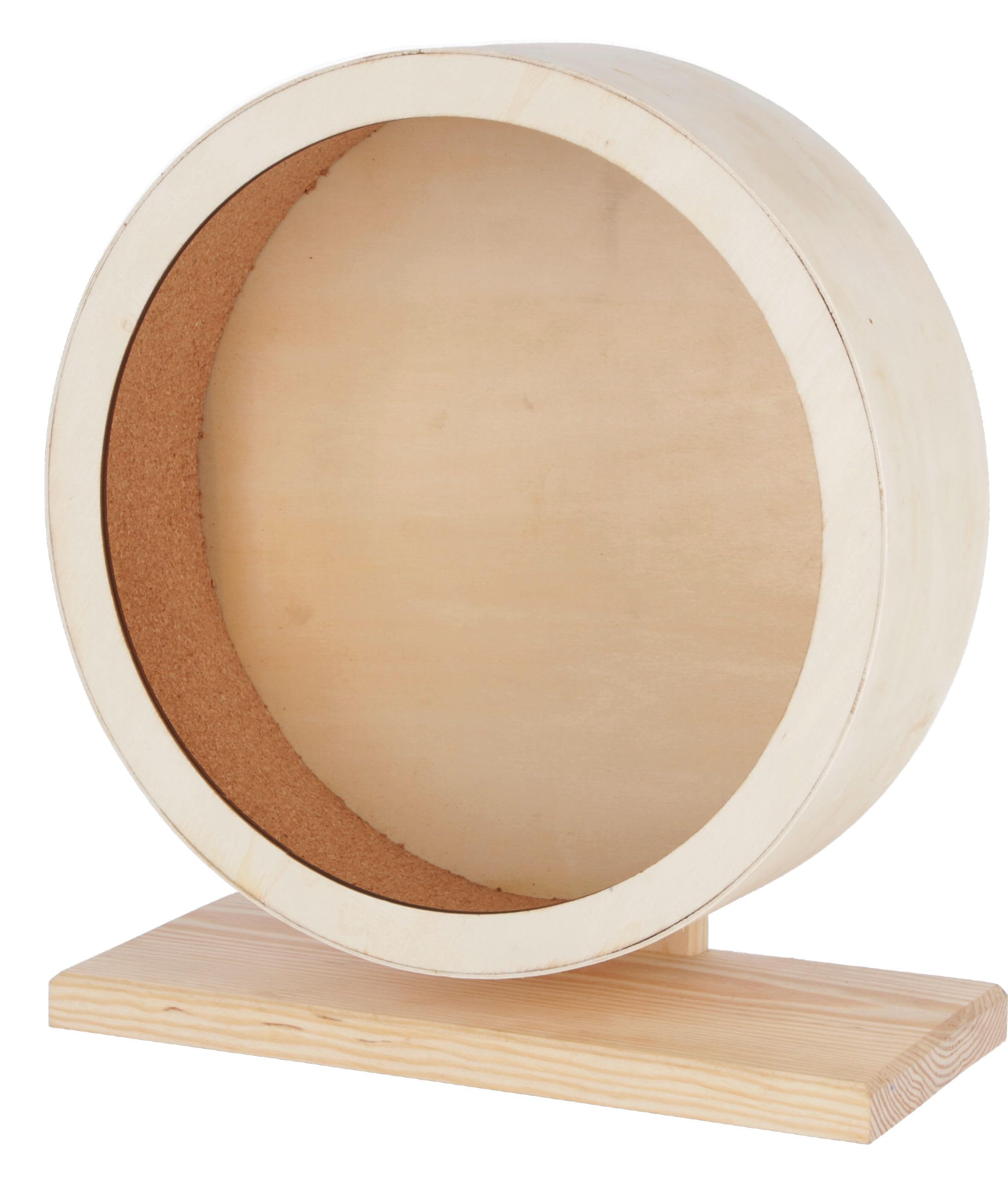 kerbl-pet-hamsterlaufrad-holz-29-cm-mit-korklauffl-che-geschlossen image 1