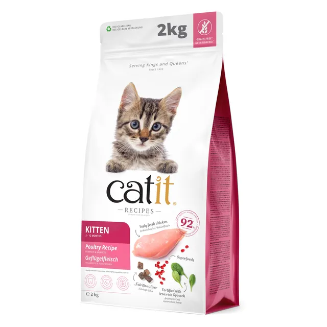 catit-recipes-kitten-trockenfutter-f-r-kitten-2-kg image 1