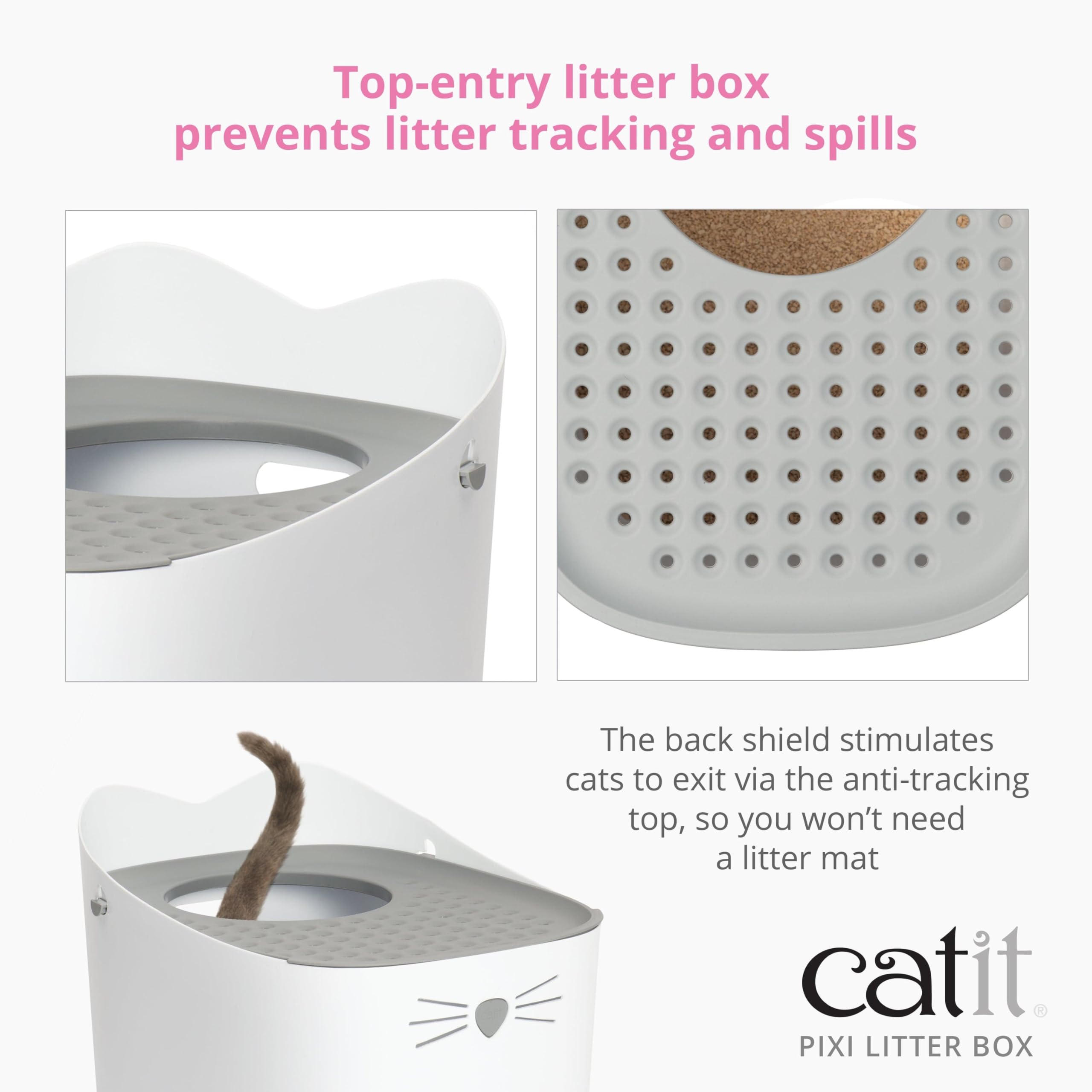 catit-pixi-katzentoilette-top-entry-grau image 3