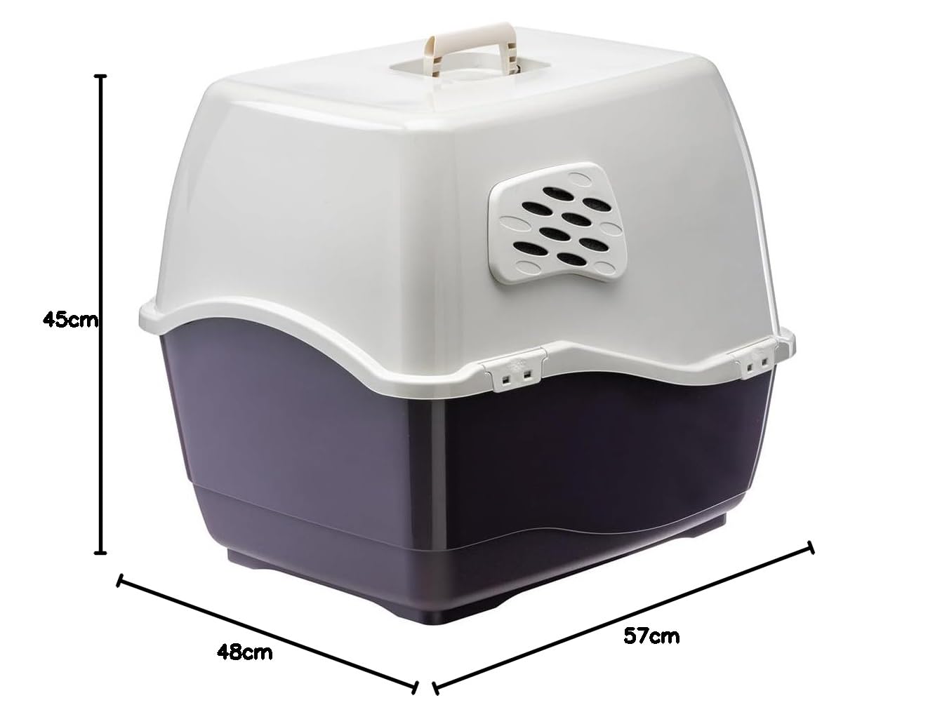 ferplast-maxi-bill-gro-e-katzentoilette-mit-haube-57-x-45-x-h-48-cm-abgedunkelt- image 6