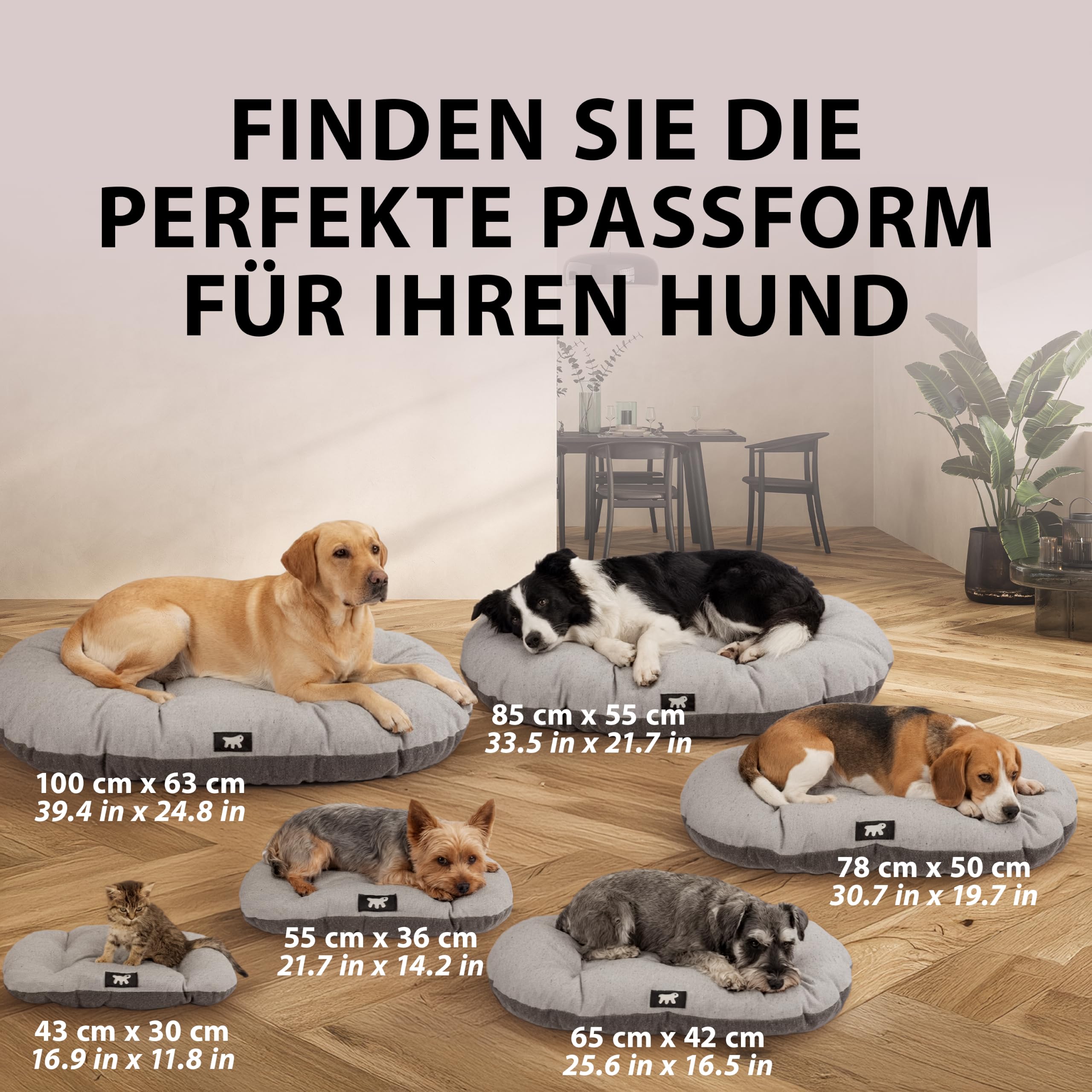 ferplast-scott-45-2-kissen-hund-katze-samt-braun-43-x-30-cm-doppelseitig image 4