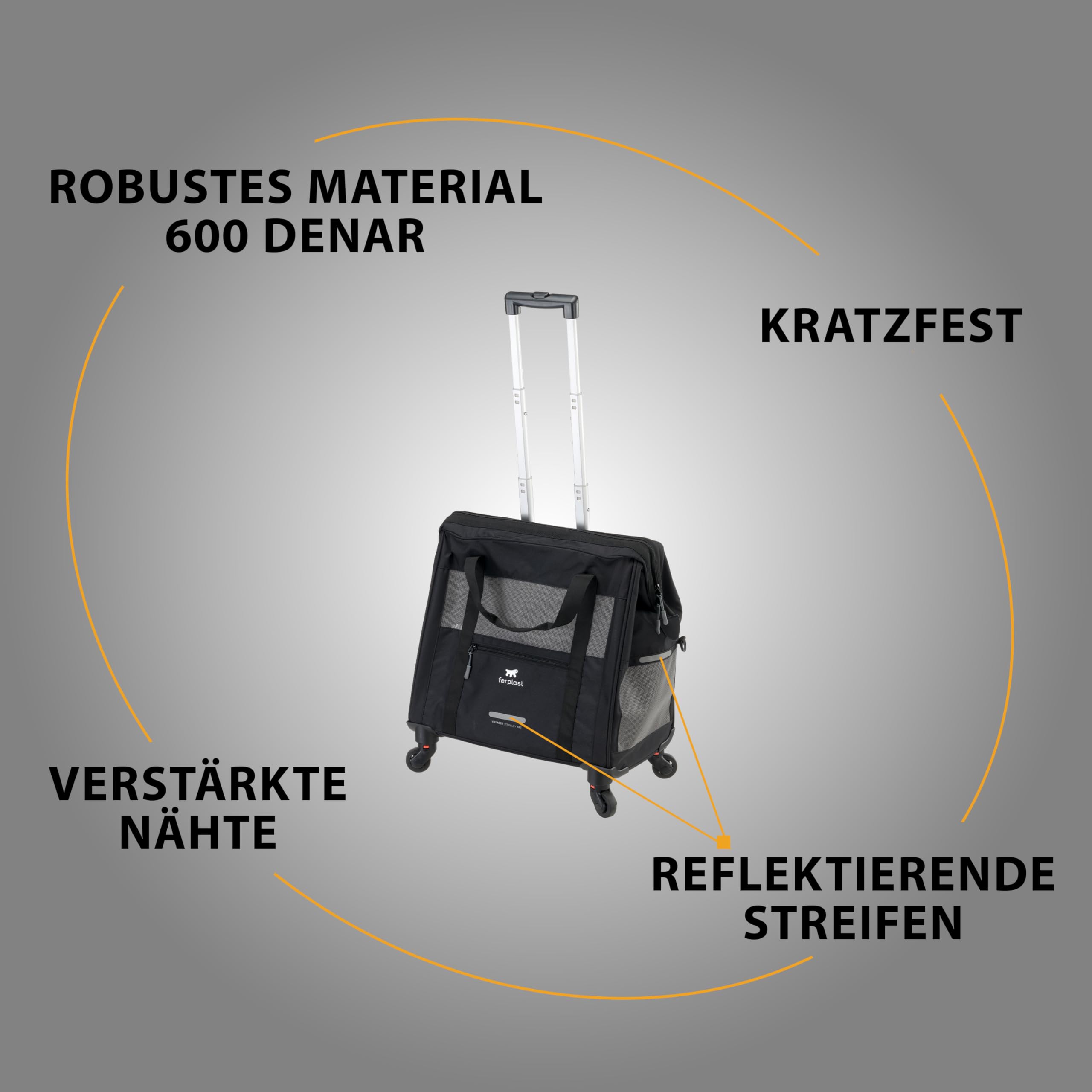 ferplast-voyager-trolley-hundetasche-transportbox-katze-koleder-schwarz-46-x-26- image 5