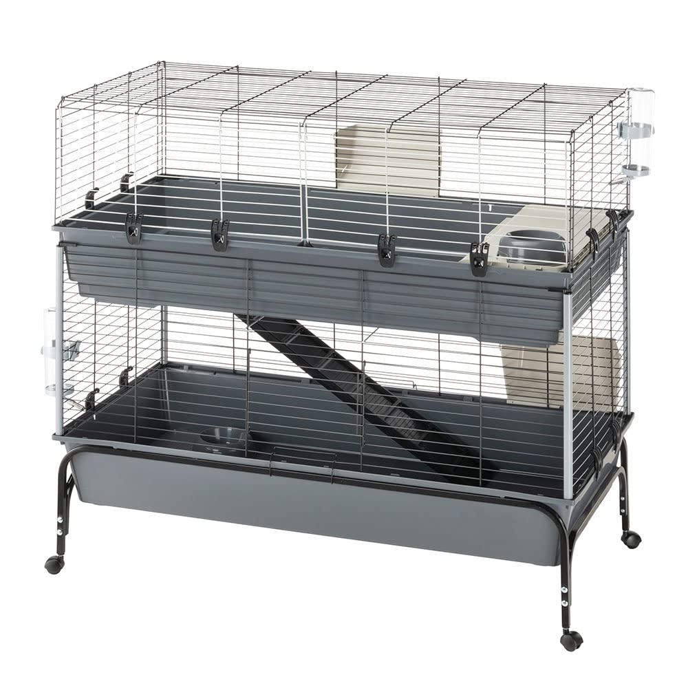 ferplast-rabbit-100-double-kaninchenk-fig-95x57x93-5-cm-zweist-ckiger-kleintiers image 8